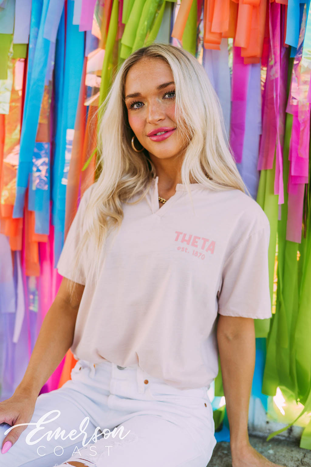 Theta Established Notch Tee