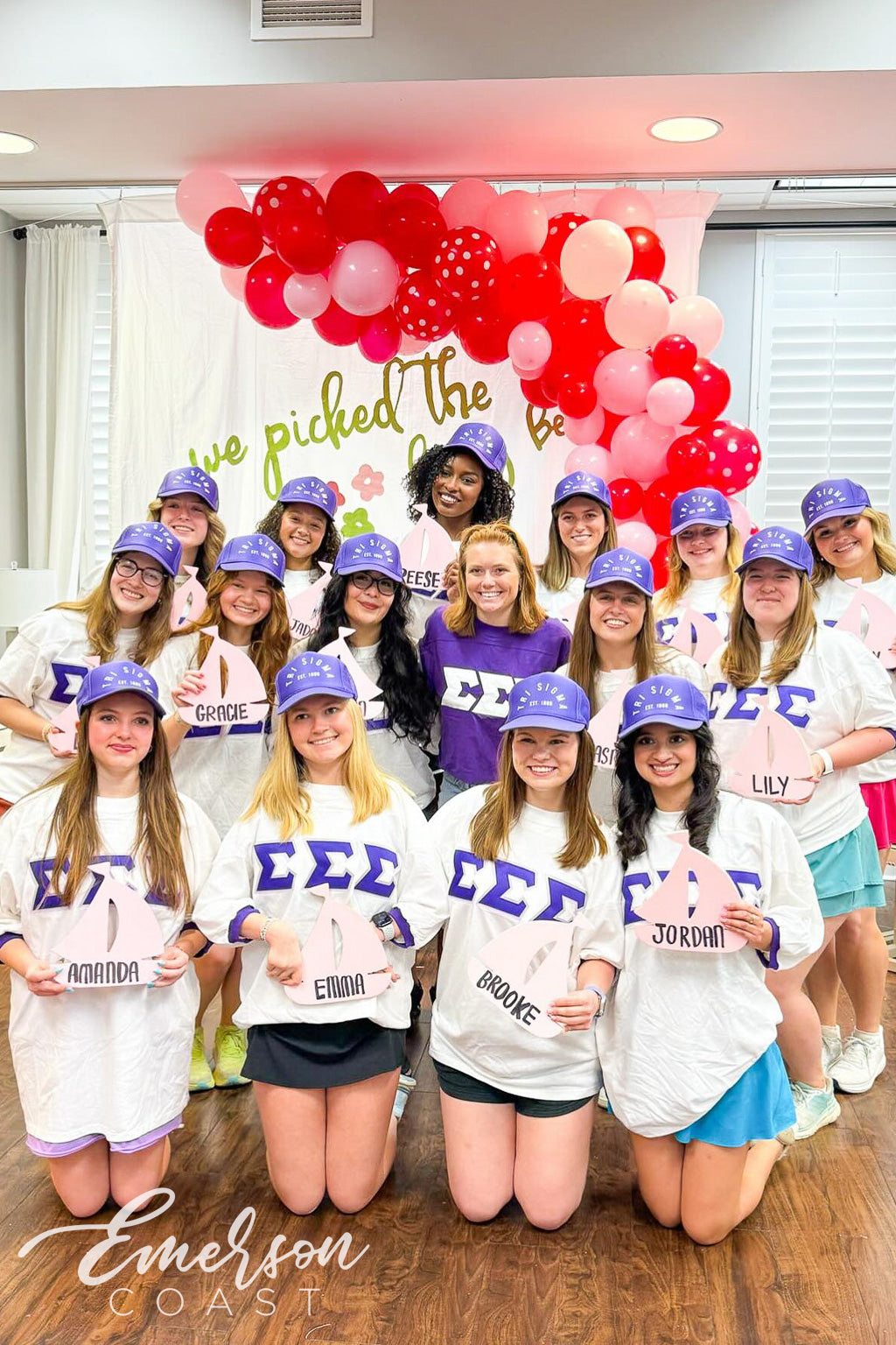 Sigma Sigma Sigma Auburn University Purple Bid Day Hat
