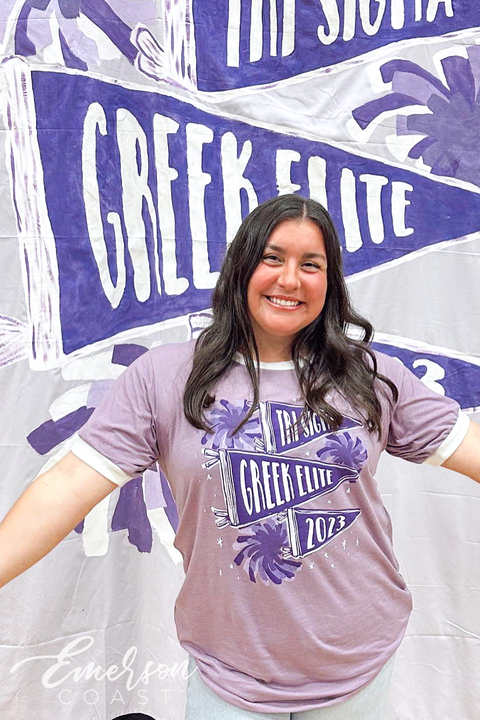 Tri Sigma Greek Elite Philanthropy Ringer Tee