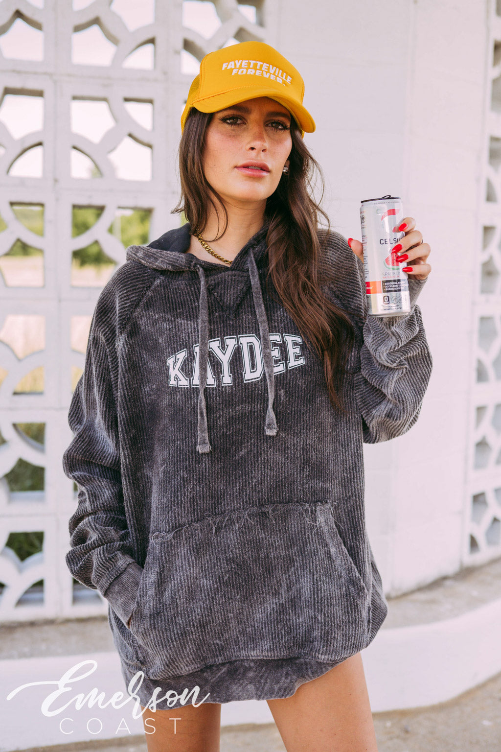Kappa Delta Varsity Corduroy Hoodie