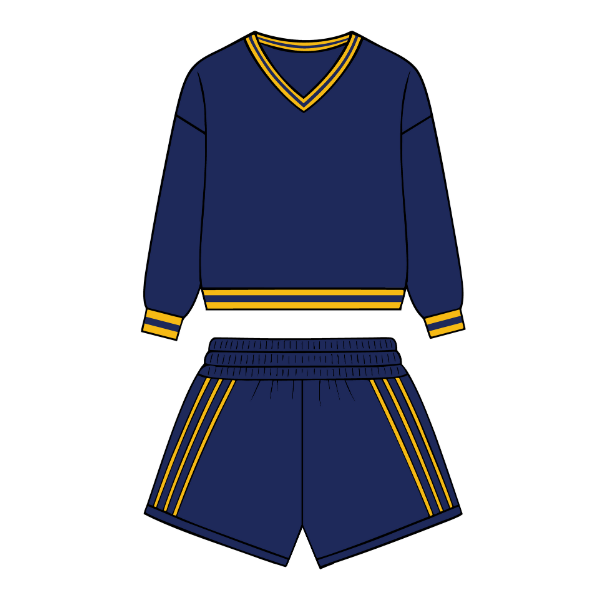 Navy and Mustard