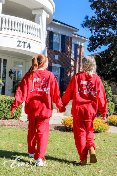 Zeta Bright Red Lucky Matching Set
