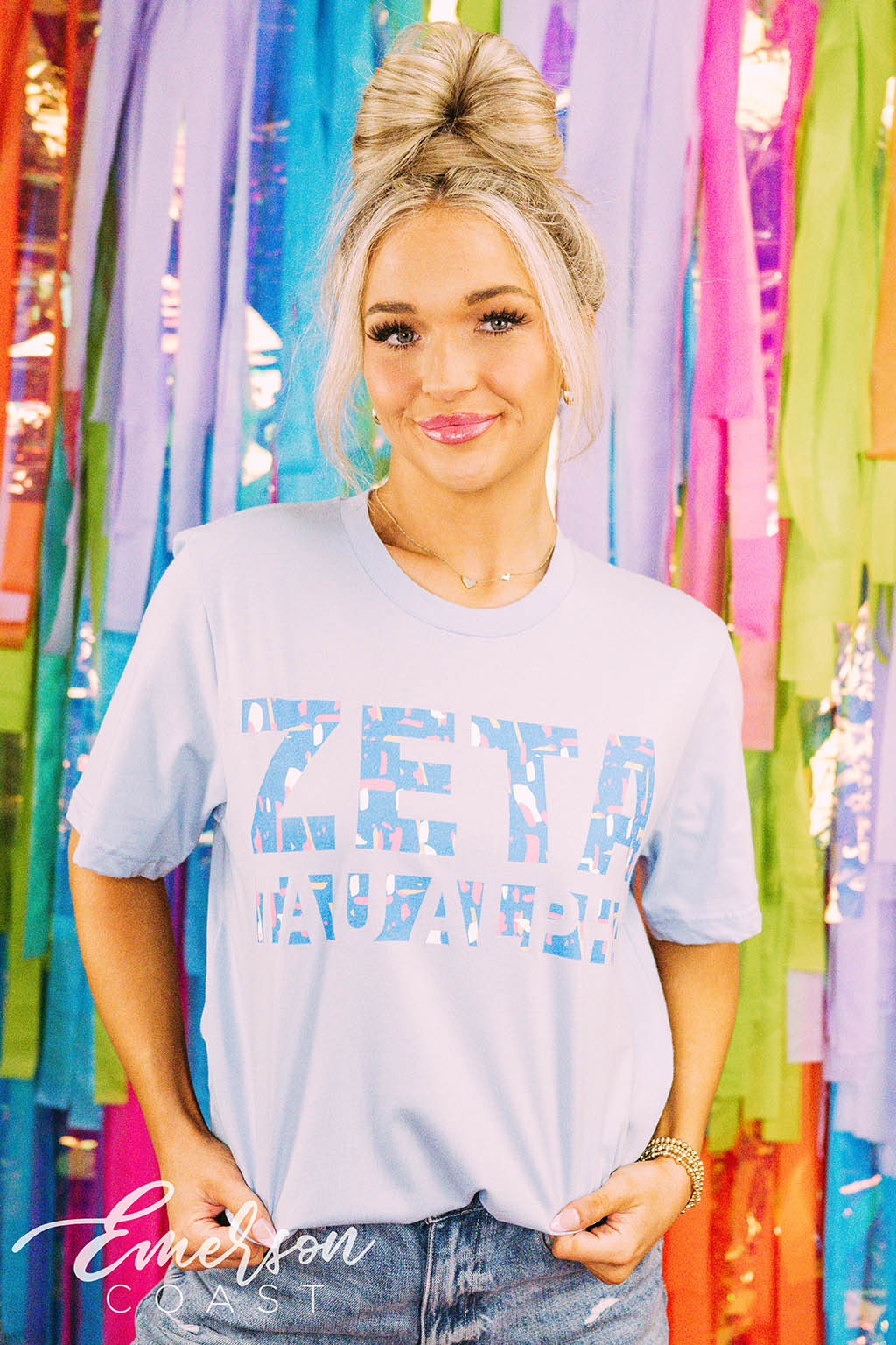 Zeta Tau Alpha PR Simple Splatter Paint Tee