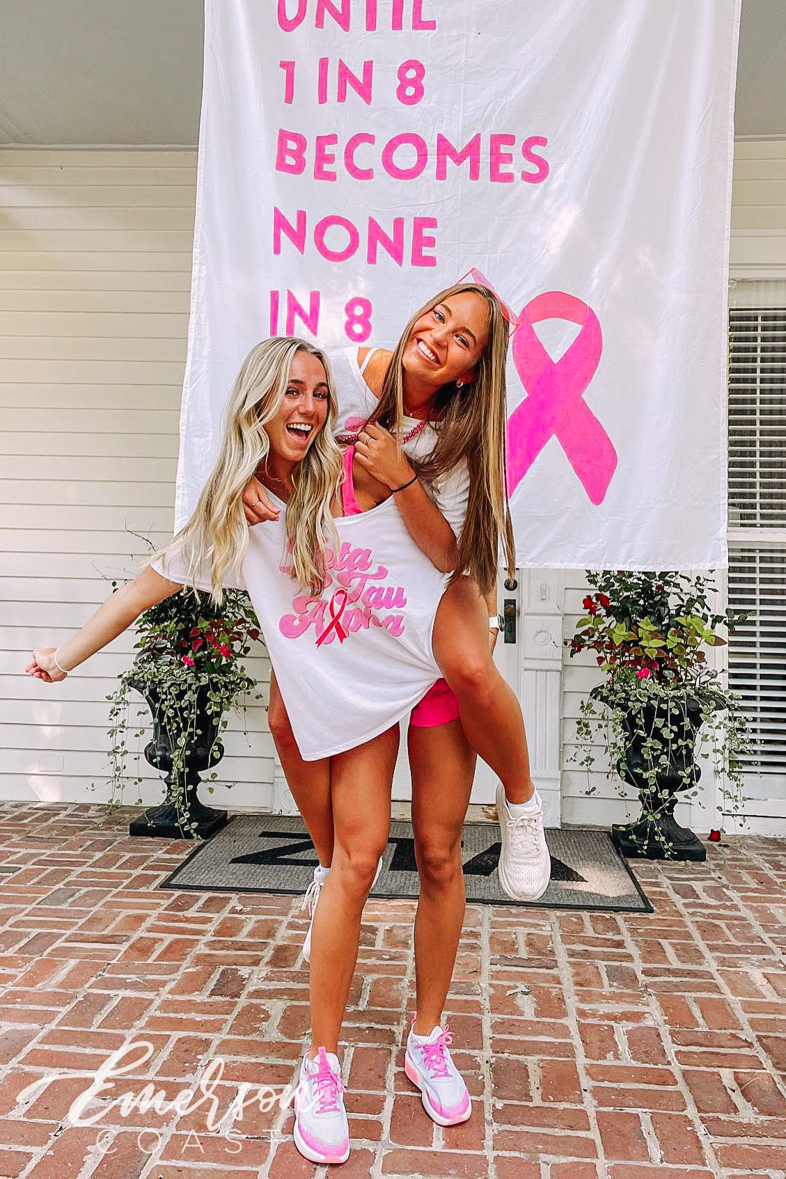 Zeta Tau Alpha Think Pink Philanthropy Slouchy Tee