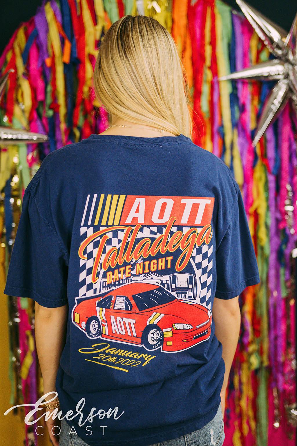 Alpha Omicron Pi Date Party Nascar Tee