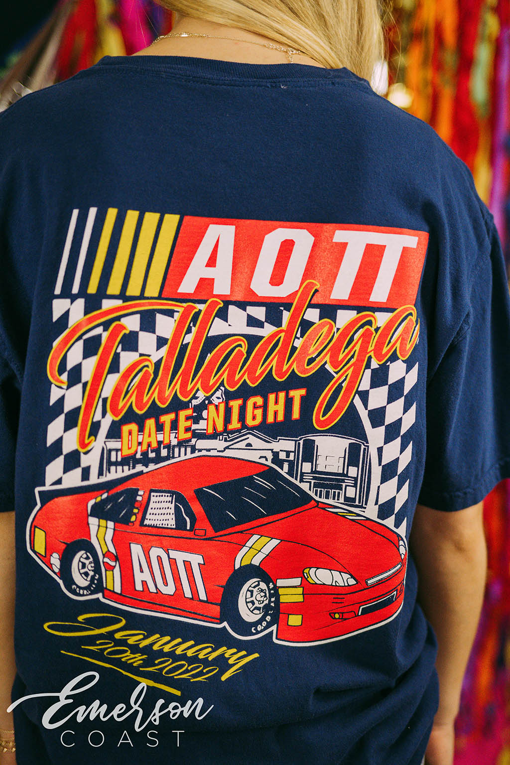 Alpha Omicron Pi Date Party Nascar Tee