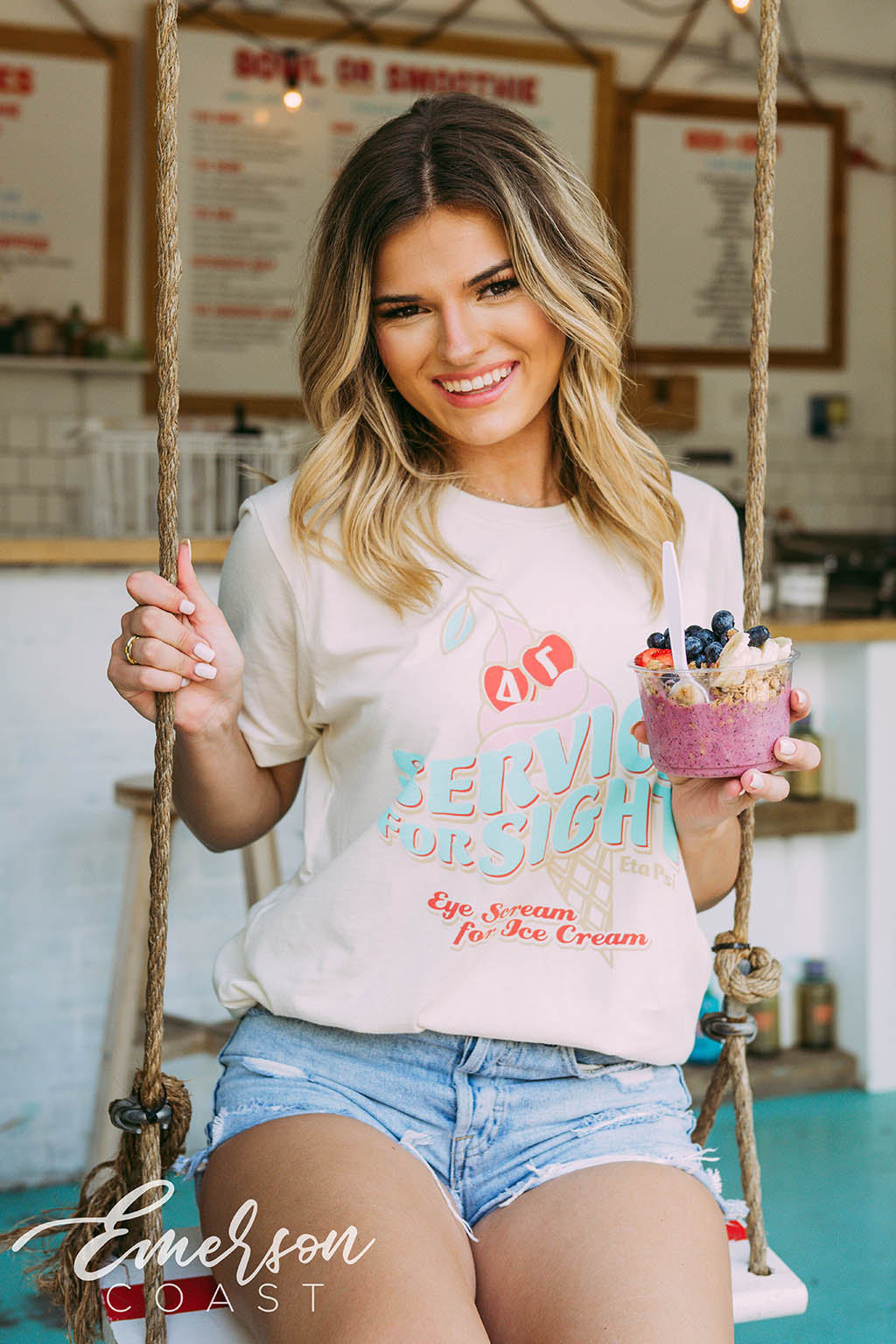 Delta Gamma Philanthropy Service for Sight Tee