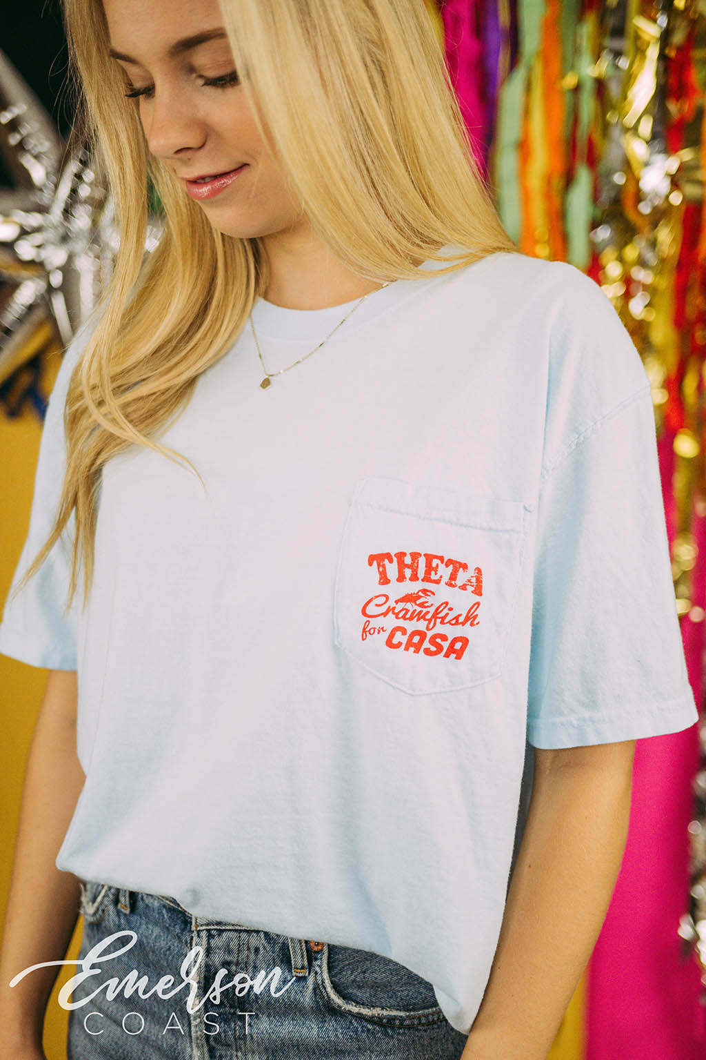 Kappa Alpha Theta Crawfish For Casa Tee