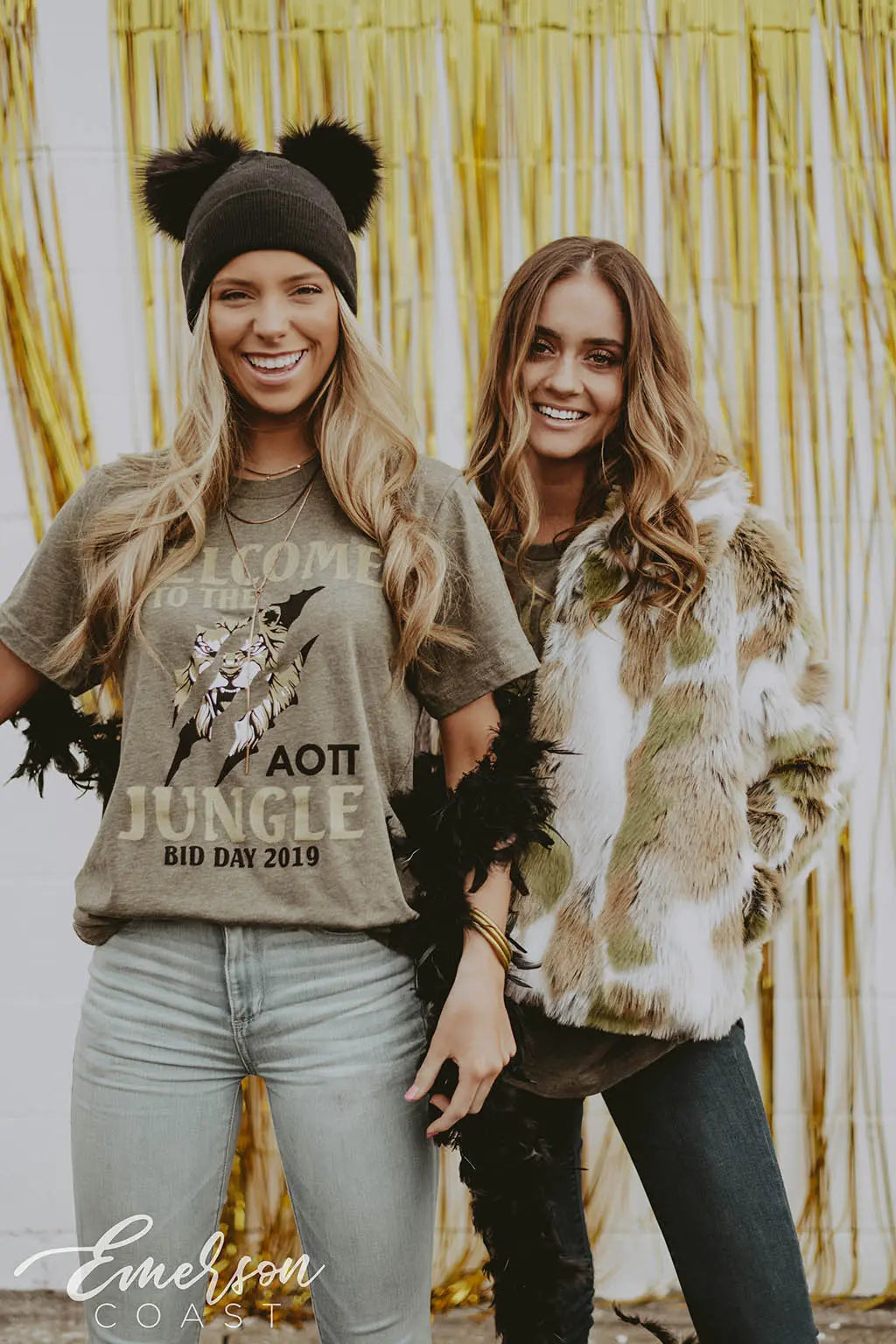 Alpha Omicron Pi Jungle Theme Bid Day Tee