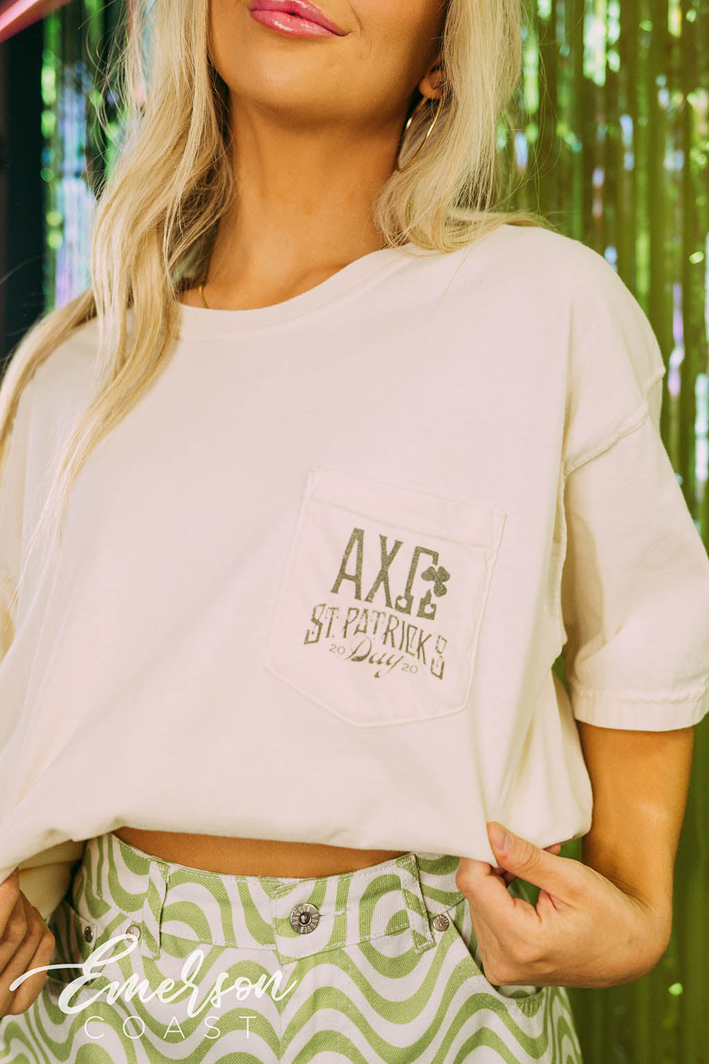 Alpha Chi Omega St Patricks Day Vintage Tee