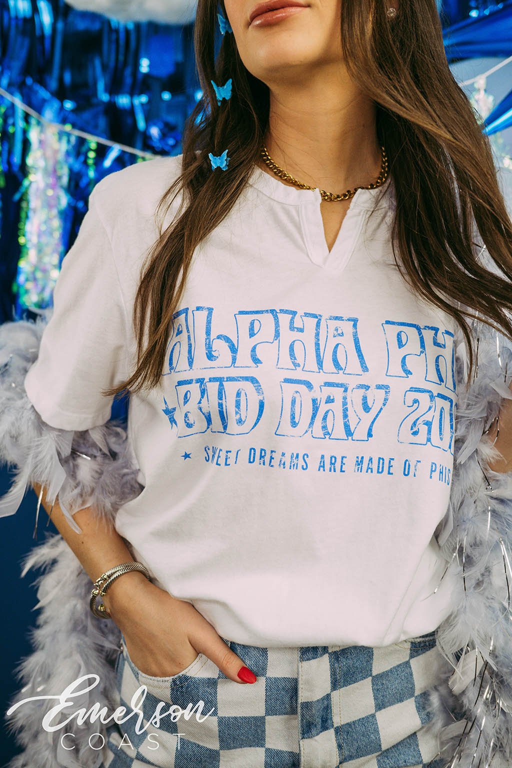 Alpha Phi Bid Day Sweet Dreams Notch Tee