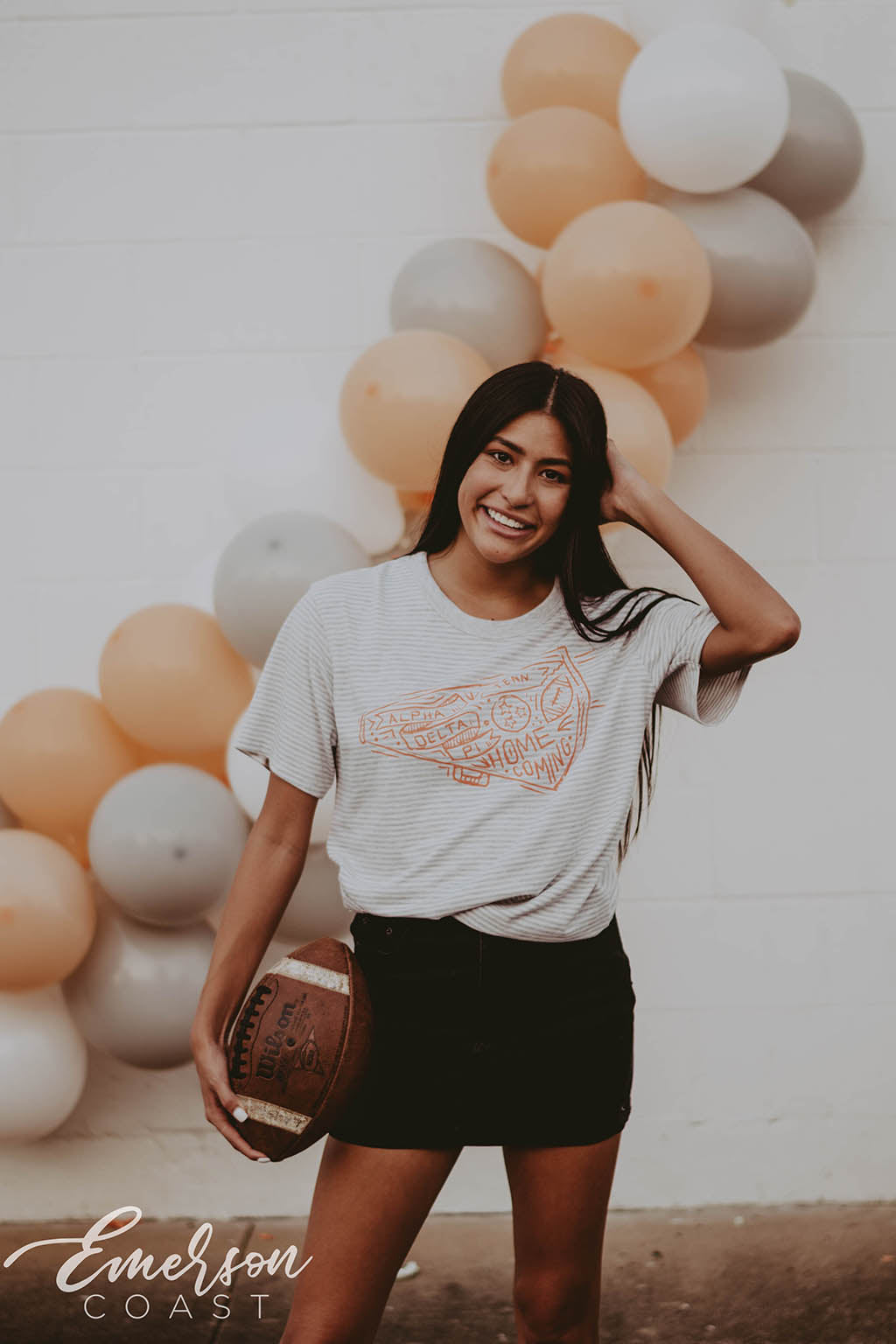 Alpha Delta Pi Homecoming Stripe T-shirt