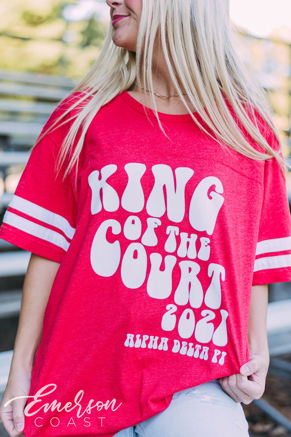 Alpha Delta Pi King of the Court Jersey Tee