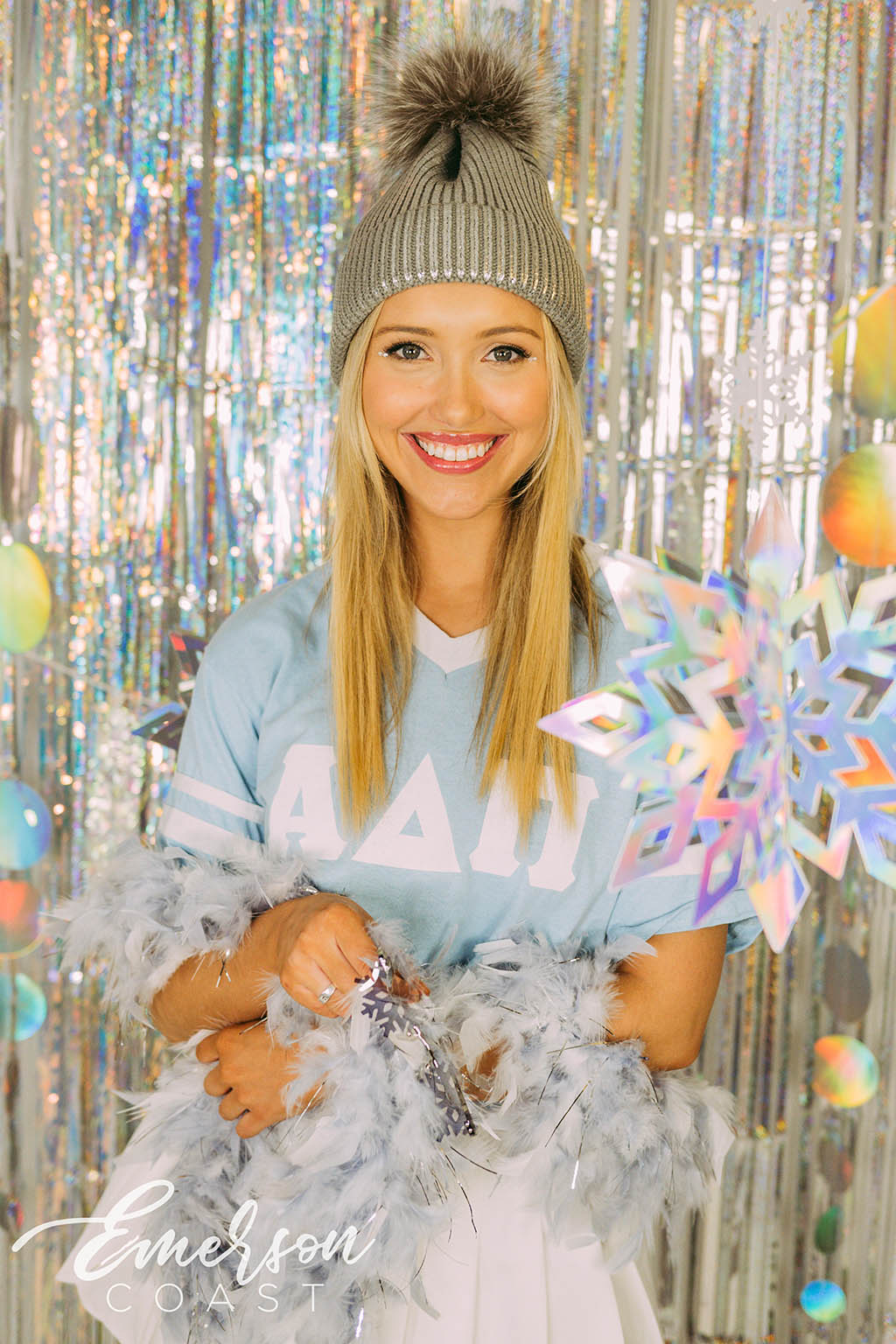 ADPi Snow Place Like Home Bid Day Jersey Tee