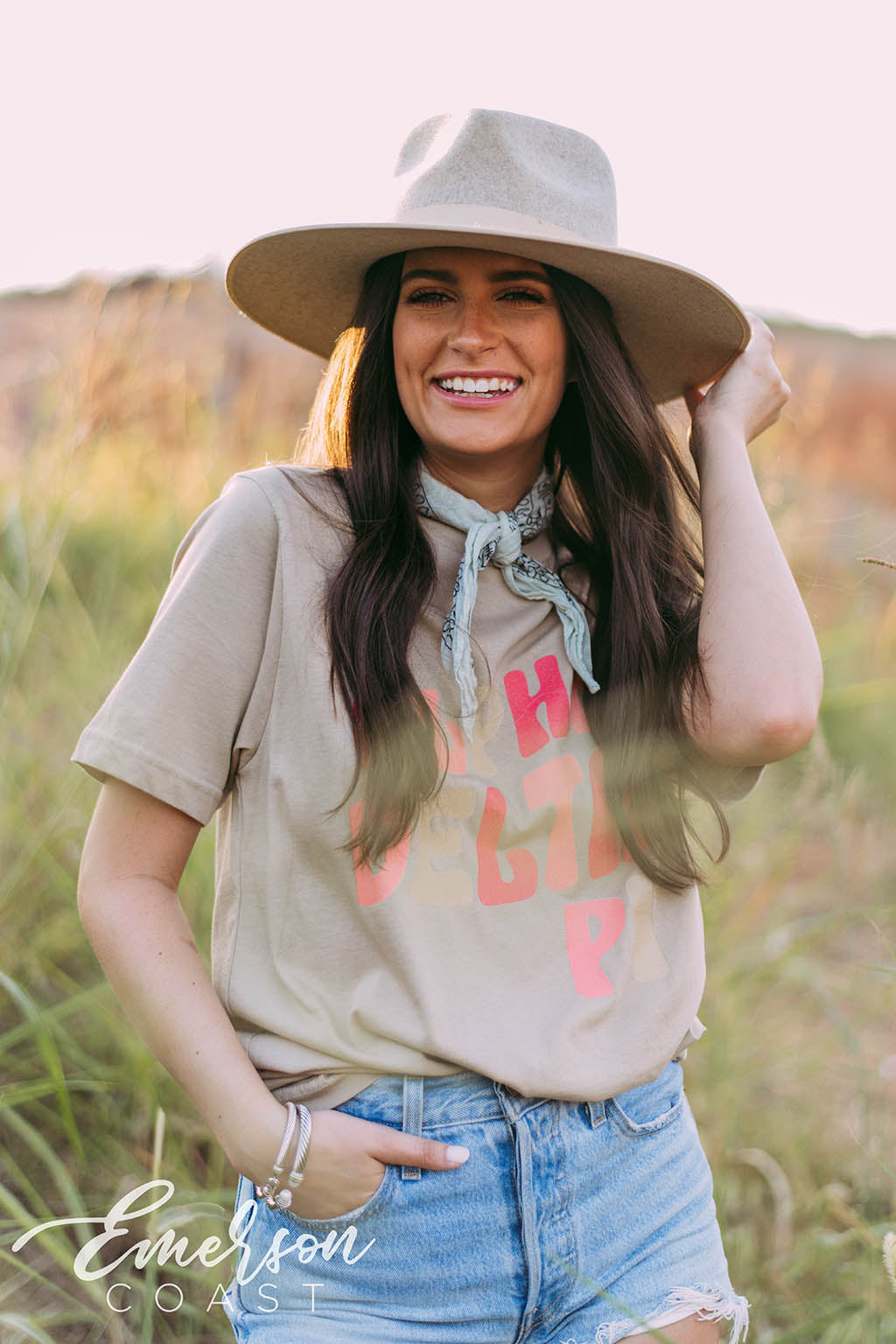Alpha Delta Pi Tan PR Tee