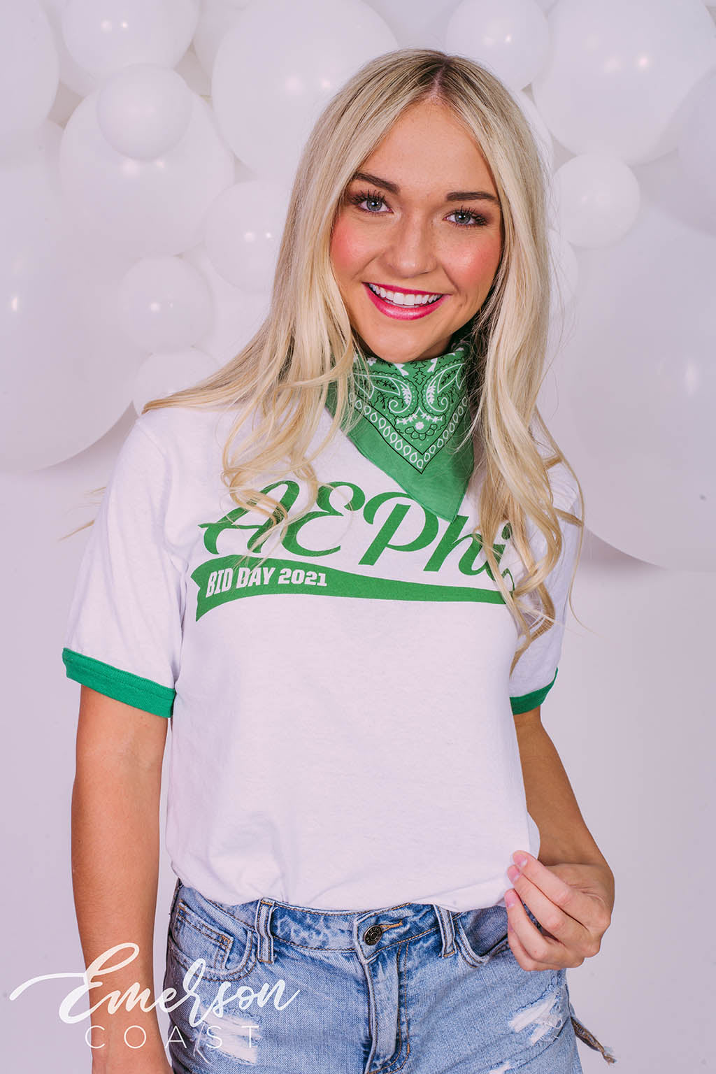 Alpha Epsilon Phi Green Bid Day Ringer
