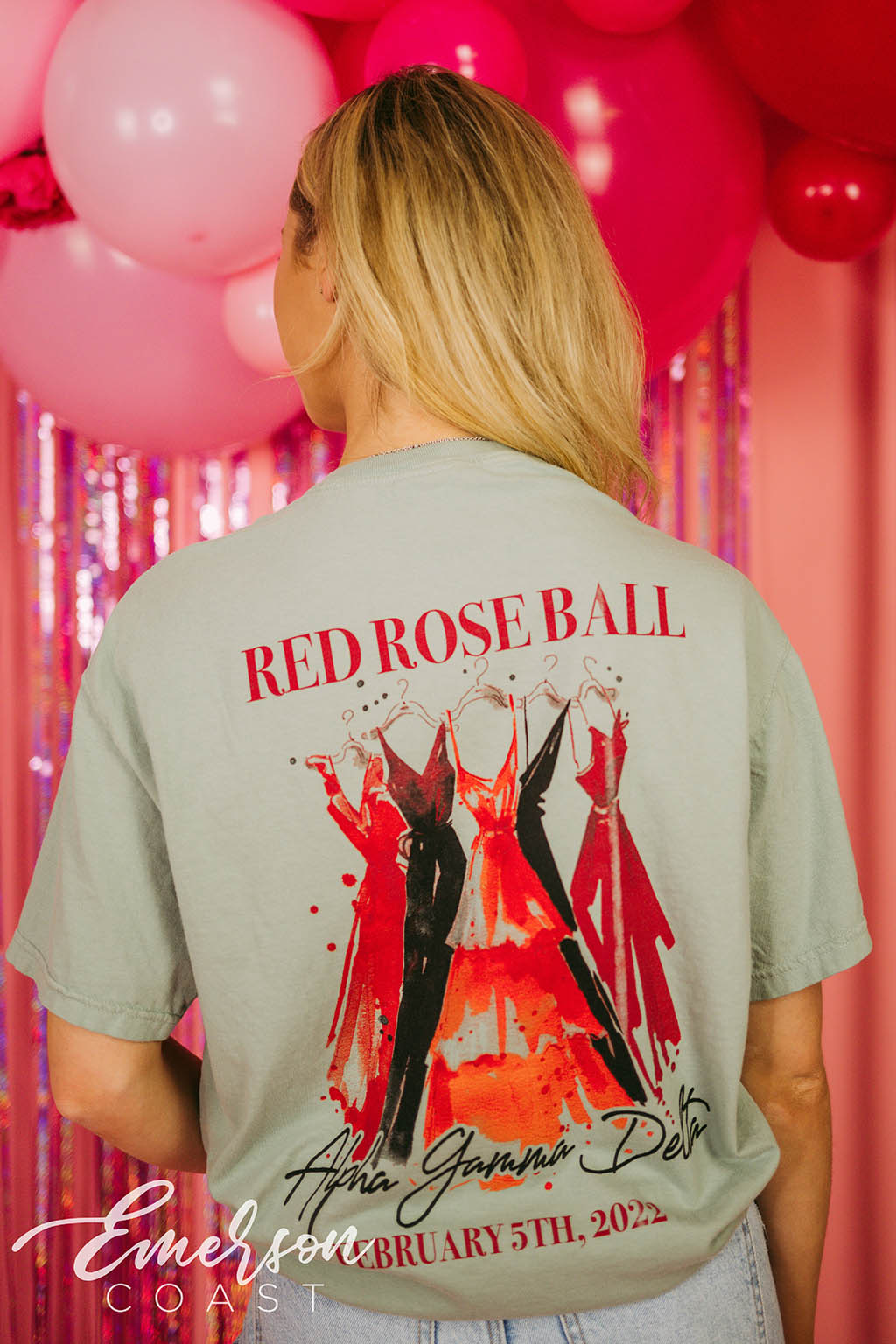 Alpha Gamma Delta Rose Ball T-shirt