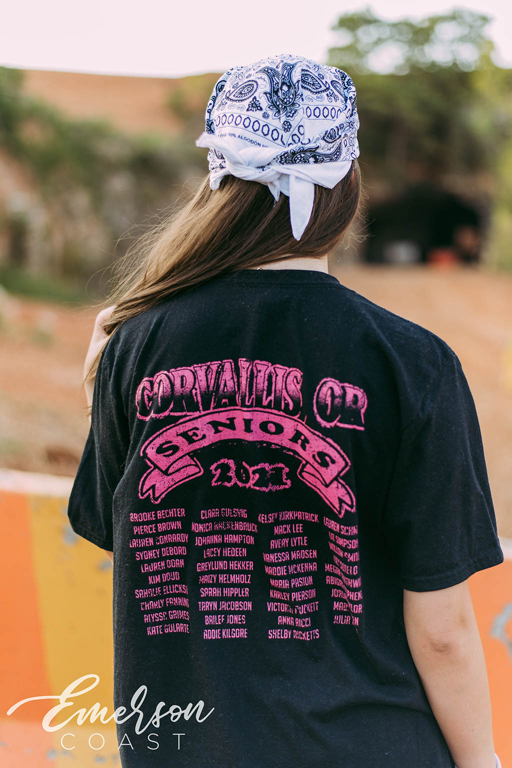 Alpha Gam Seniors Band Tee