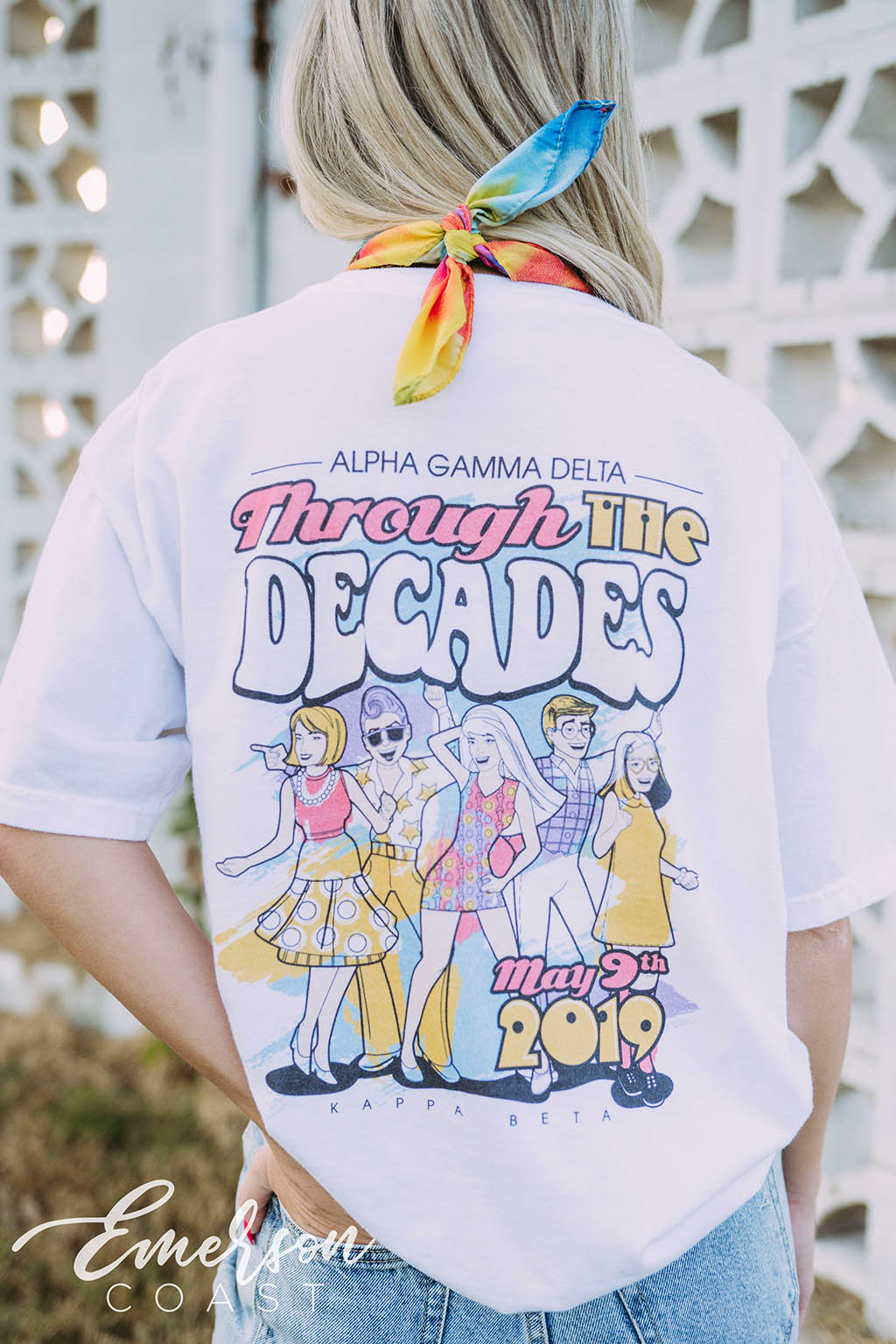 Alpha Gamma Delta Function Through The Decades Tee