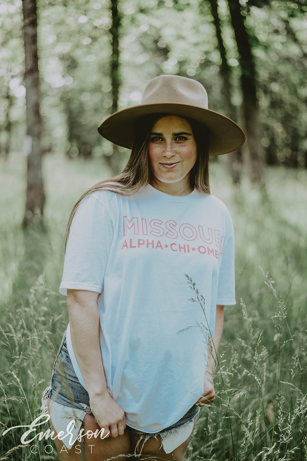 Alpha Chi Omega Simple Star PR Tee