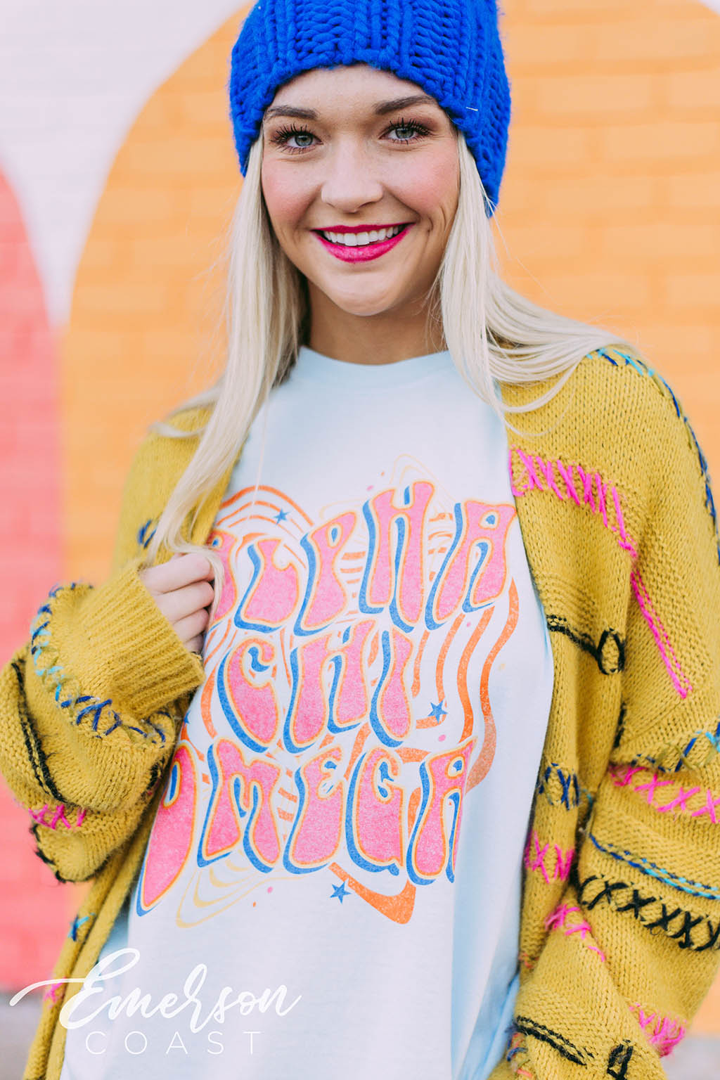 Alpha Chi Omega 70's Long Sleeve Tee