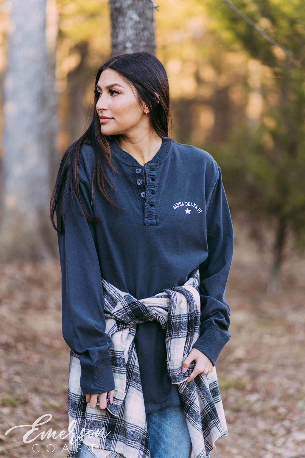 Alpha Delta Pi Simple PR Henley