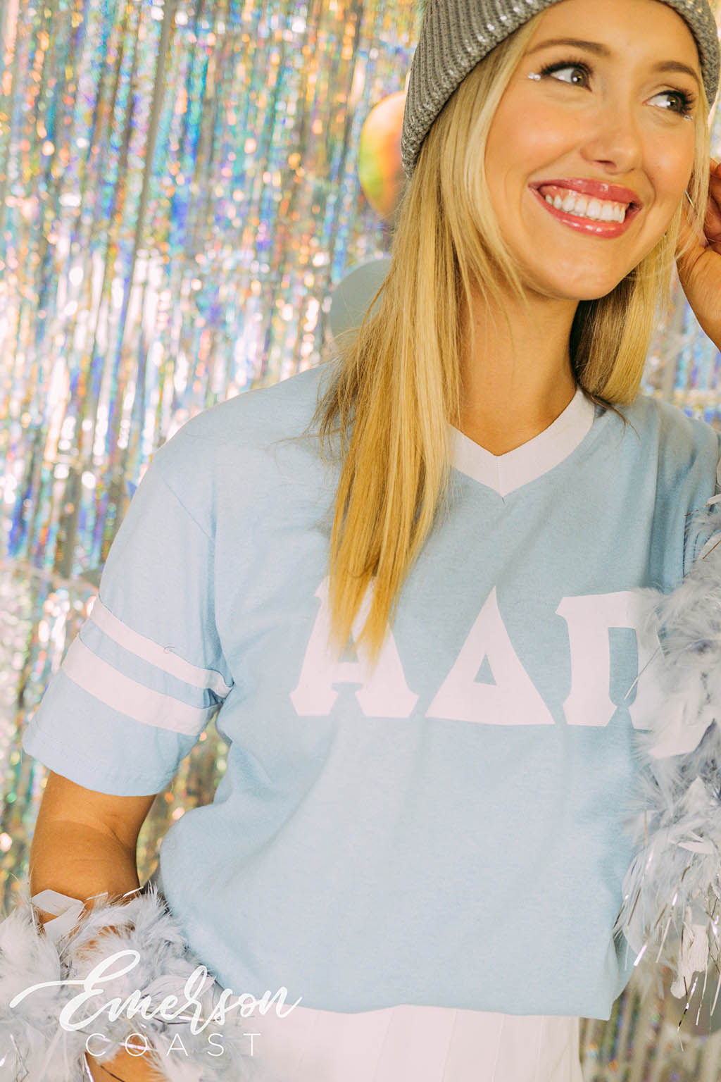 ADPi Snow Place Like Home Bid Day Jersey Tee