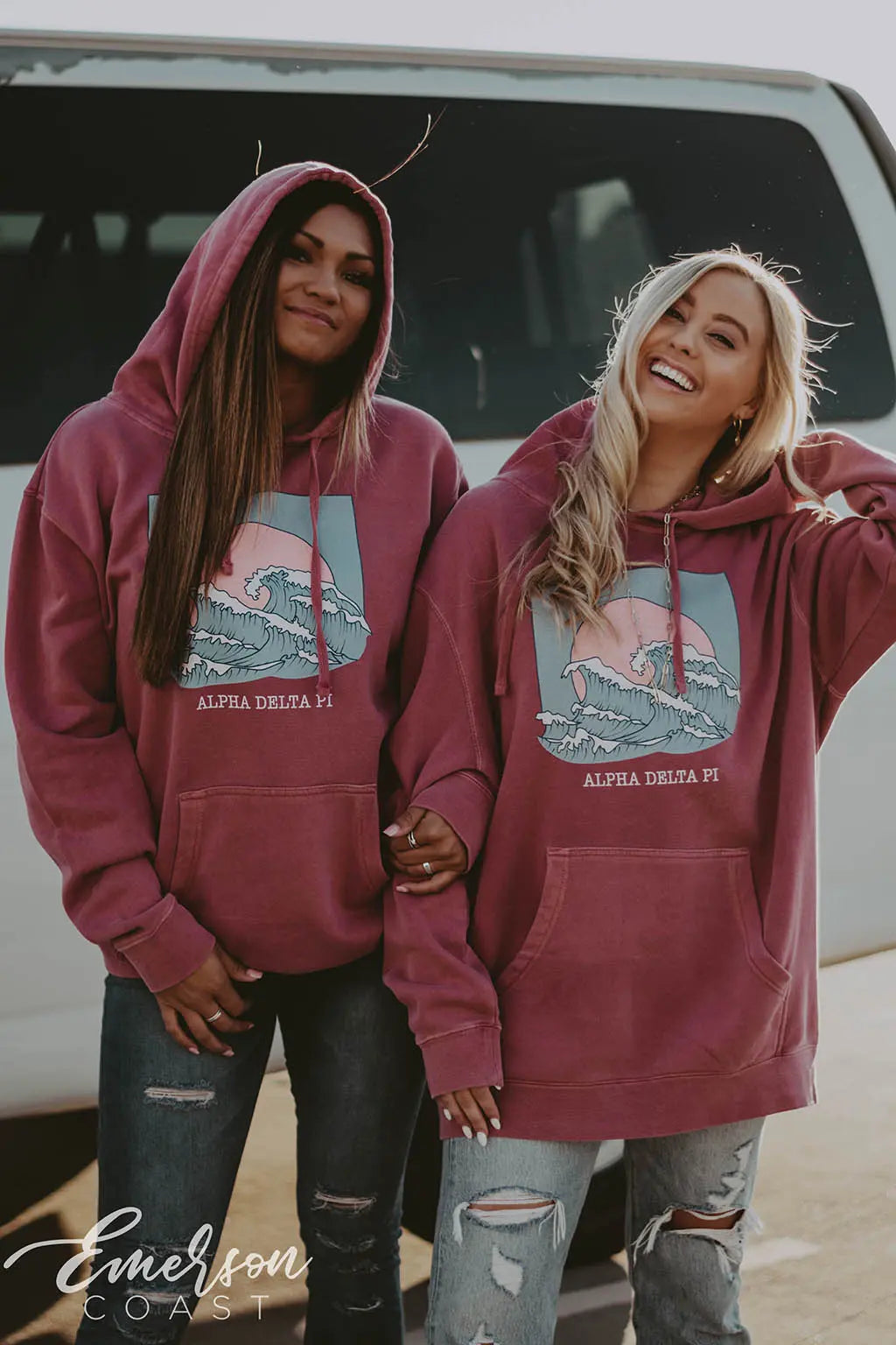 Alpha Delta Pi Wave PR Hoodie