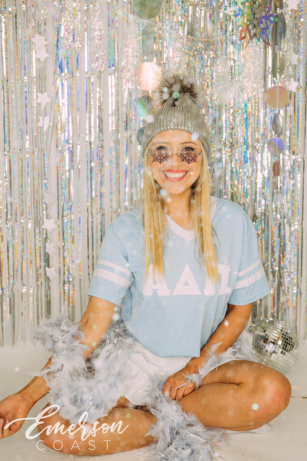 ADPi Snow Place Like Home Bid Day Jersey Tee