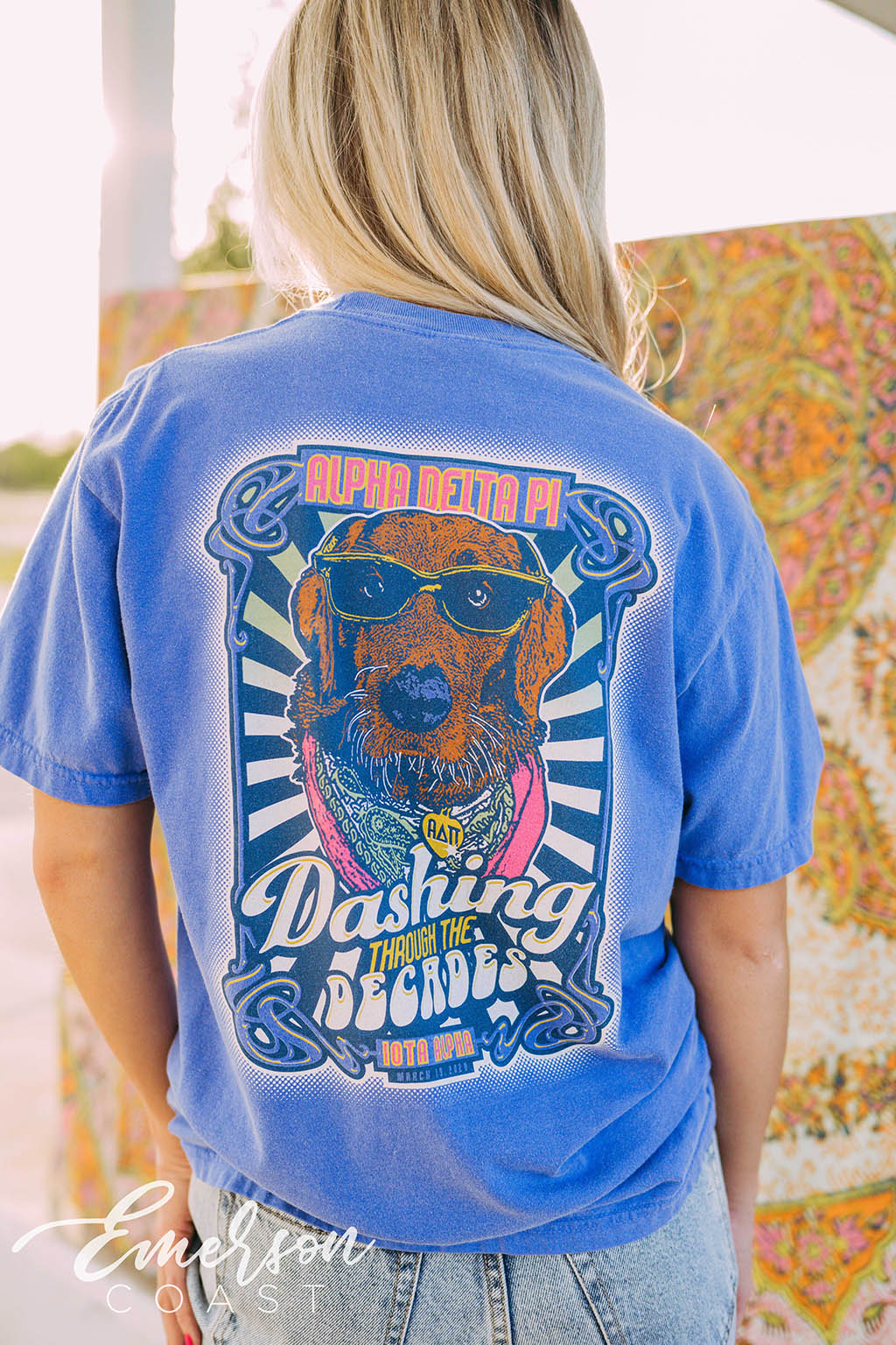 Alpha Delta Pi Social Dashing Through The Decades Tee