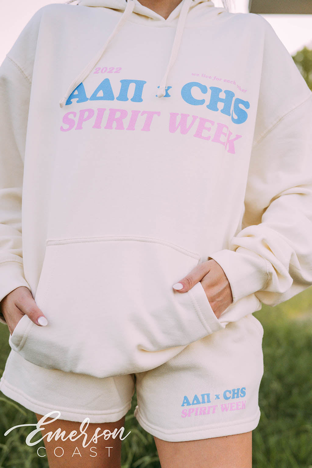 Alpha Delta Pi x CHS Spirit Sweat Shorts