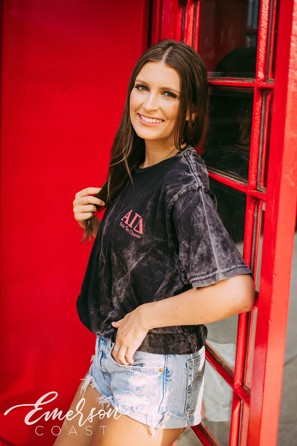 Alpha Gamma Delta Homecoming BBQ Mineral Wash Tee