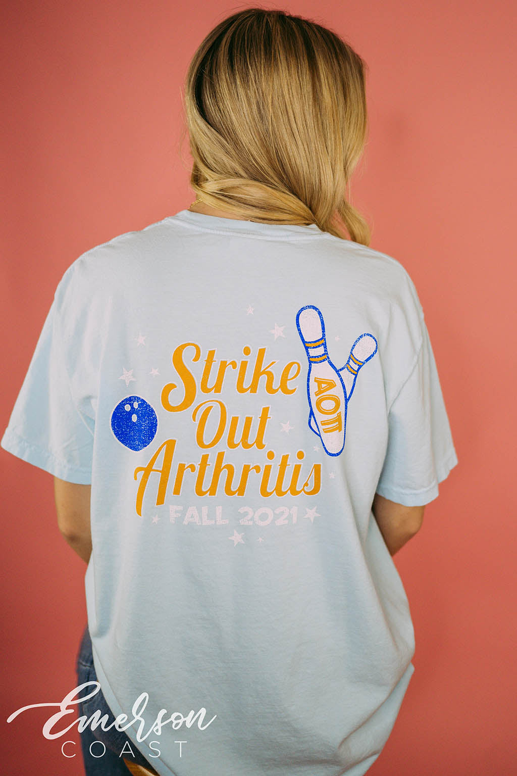 Alpha O Bowling Strike Out Arthritis Tee
