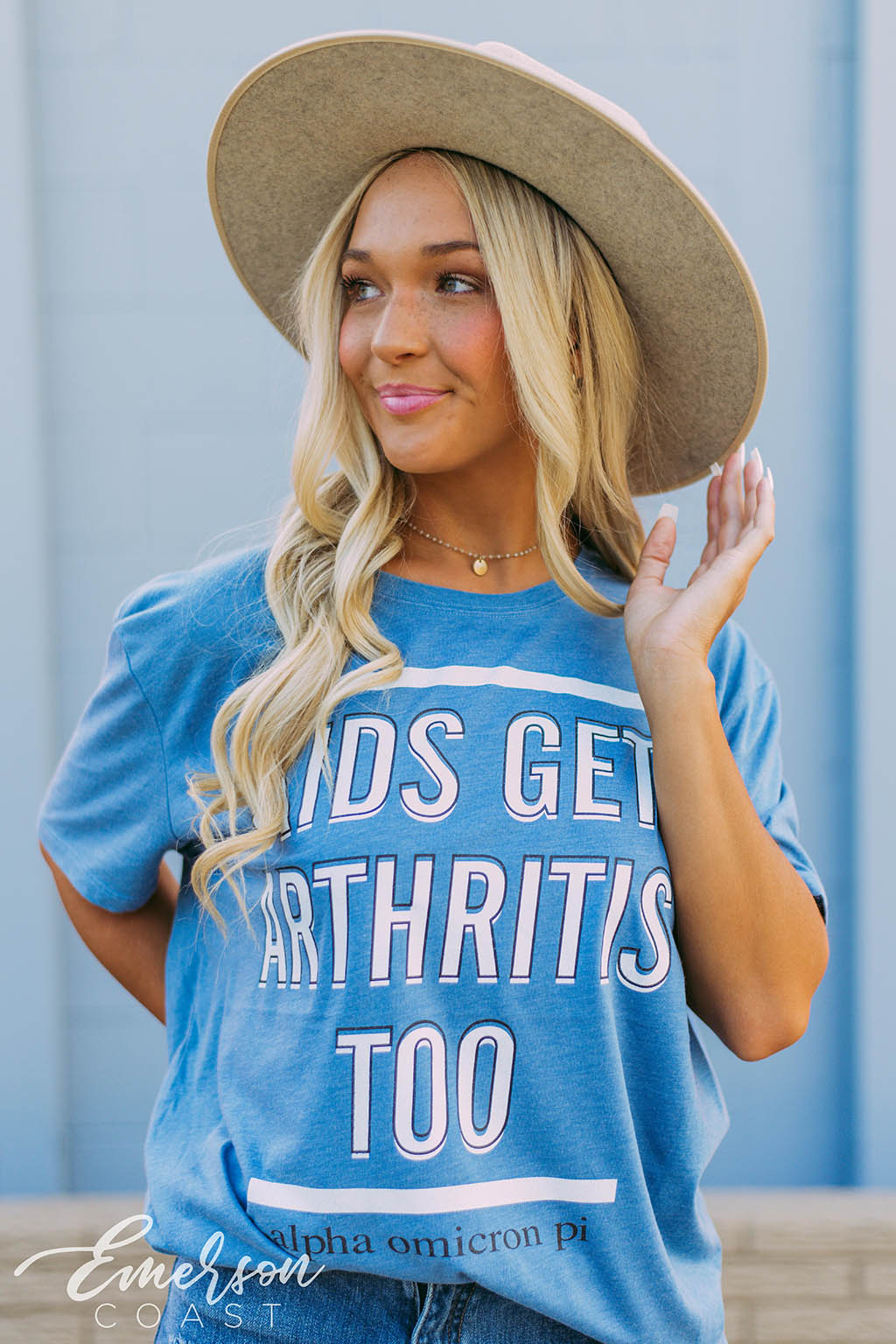 Alpha O Blue Philanthropy Tee