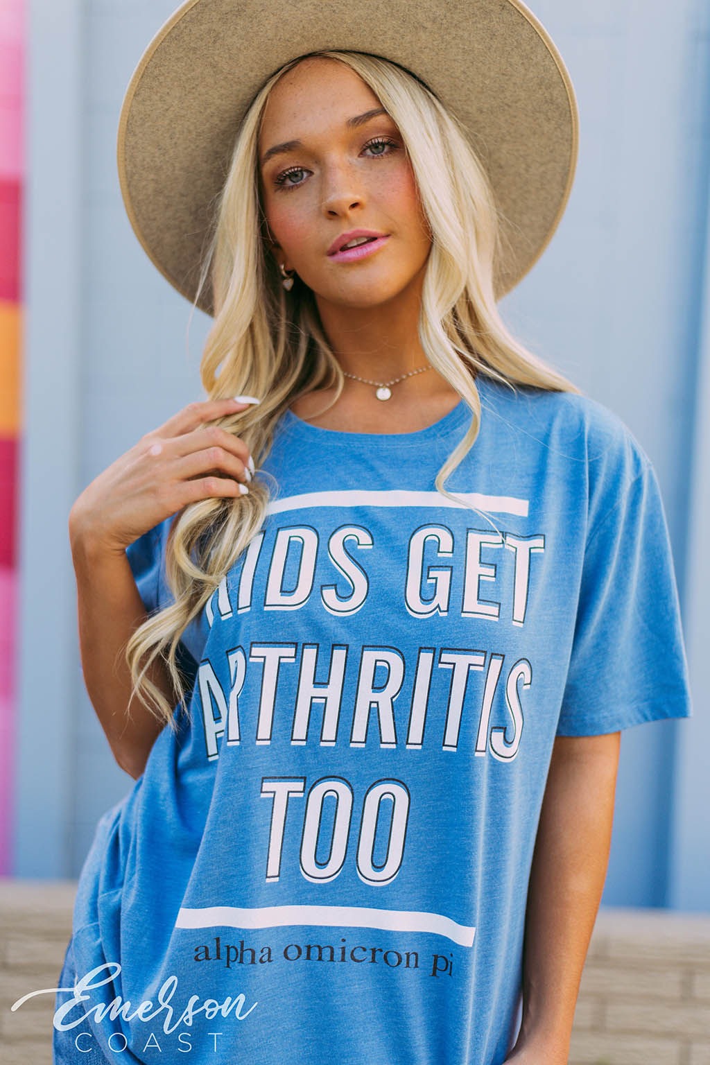 Alpha O Blue Philanthropy Tee