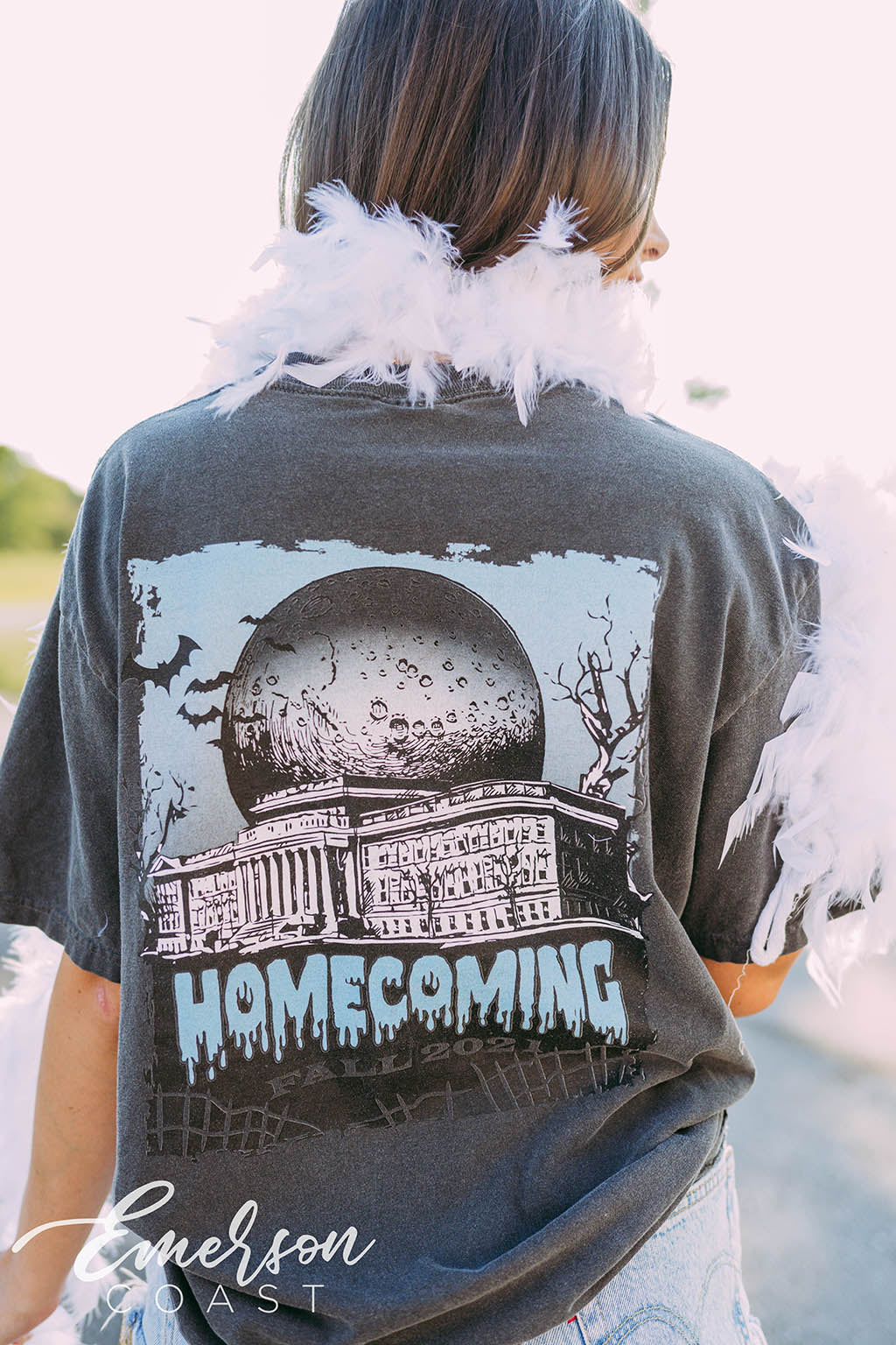 Alpha Omicron Pi Spooky Homecoming Tee