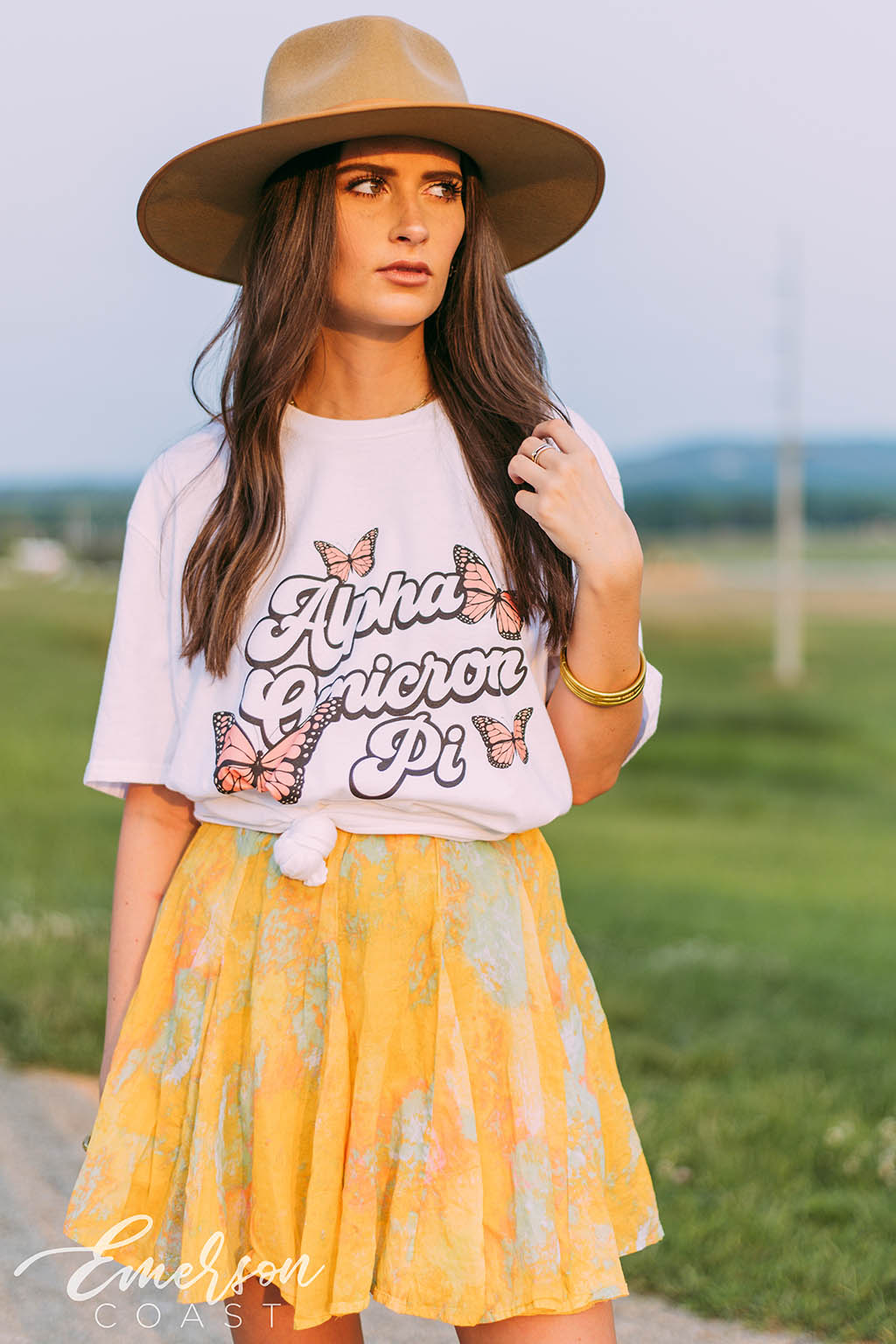 Alpha Omicron Pi Butterfly Bid Day Tee