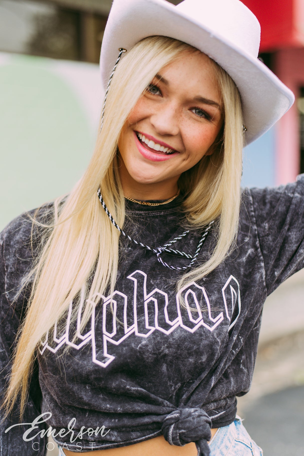 Alpha O Mineral Wash Long Sleeve Tee
