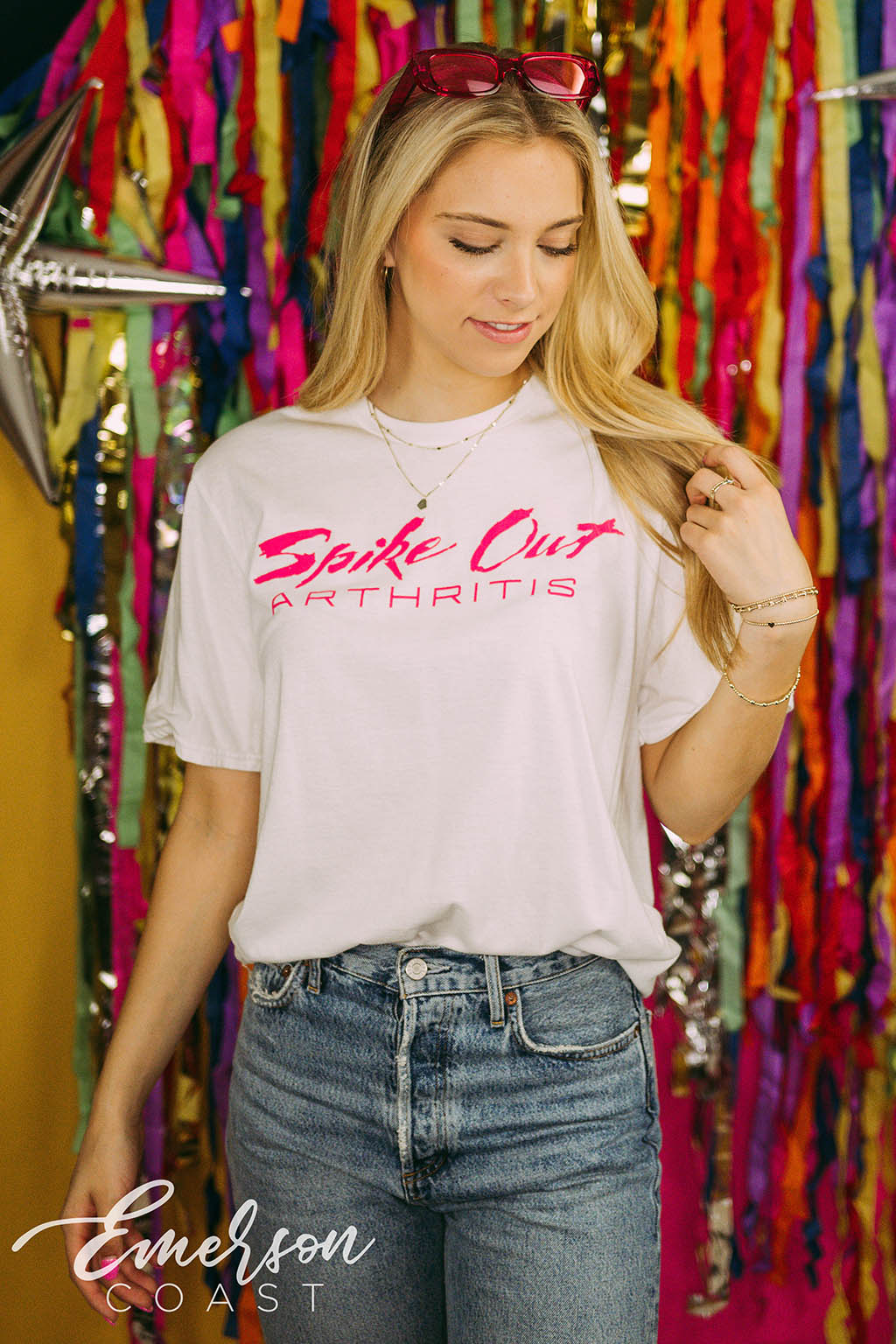 Alpha Omicron Pi Philanthropy Strike Out Arthritis Tee