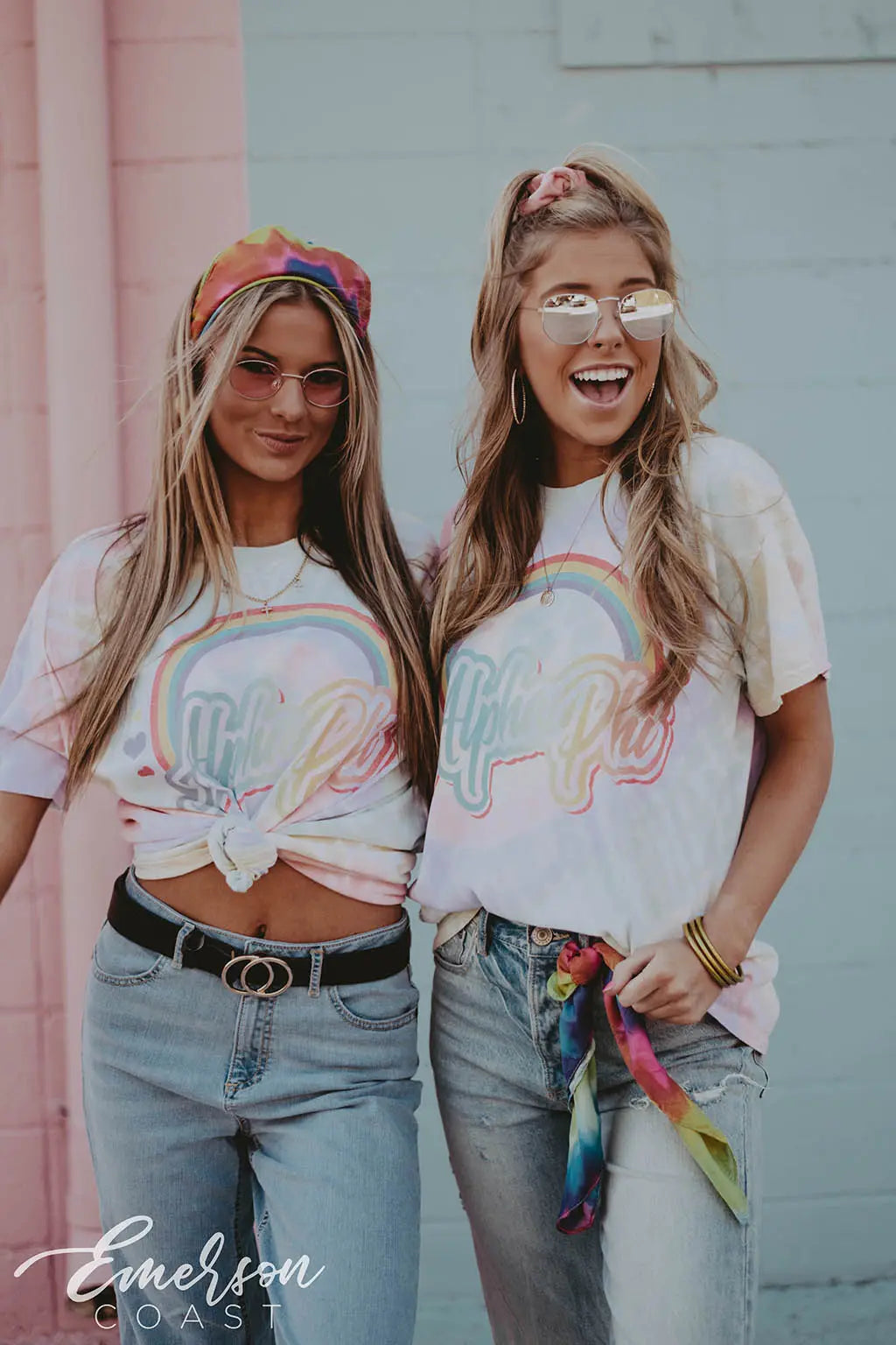 Alpha Phi '90s Tie Dye Bid Day Tee