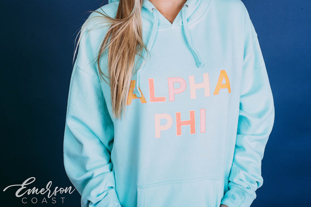 Alpha Phi Multicolor PR Hoodie