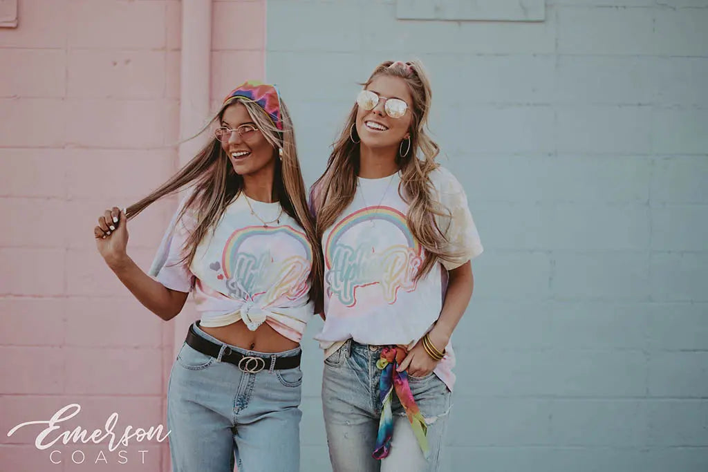 Alpha Phi '90s Tie Dye Bid Day Tee