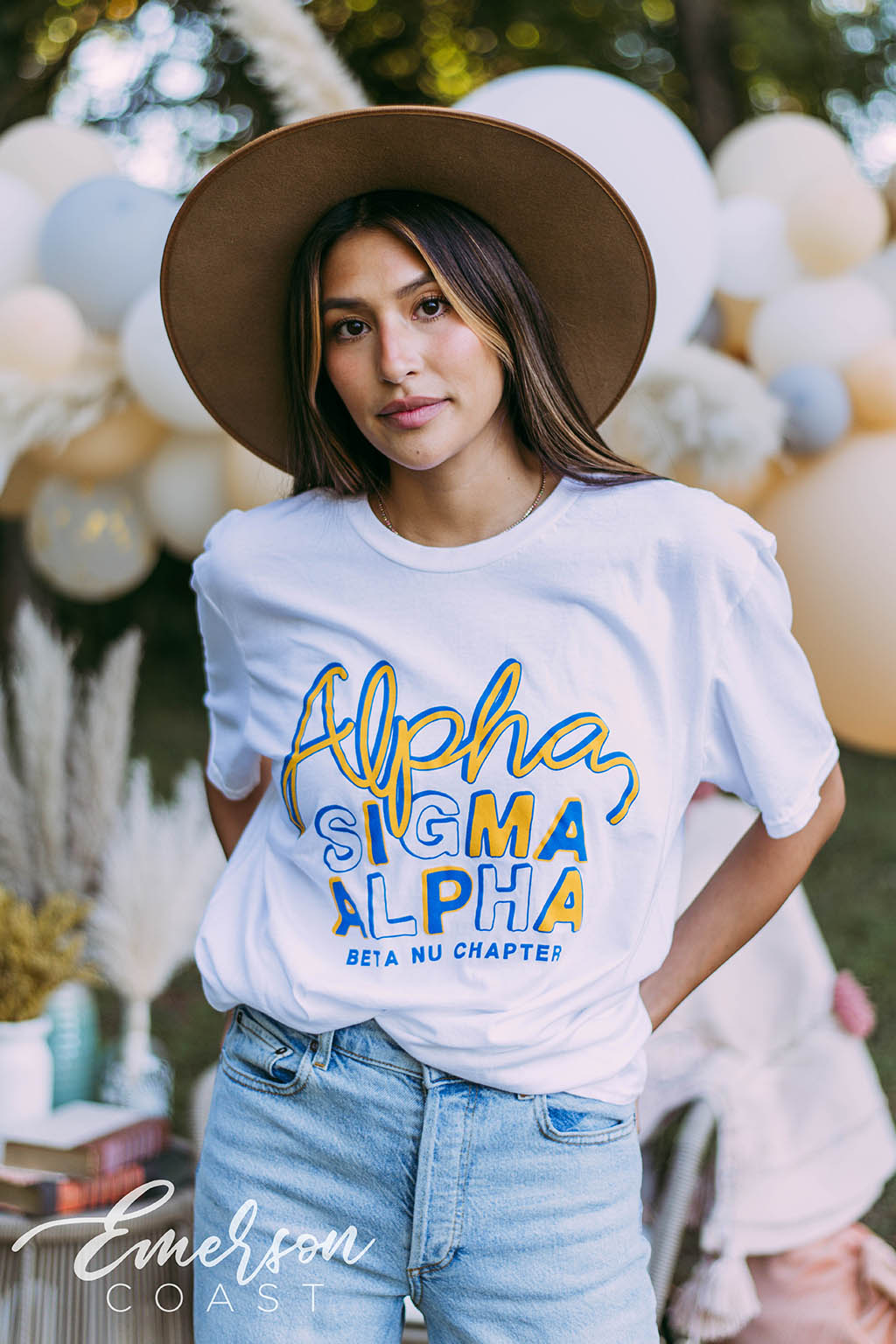 Alpha Sigma Alpha Retro Fonts Tee