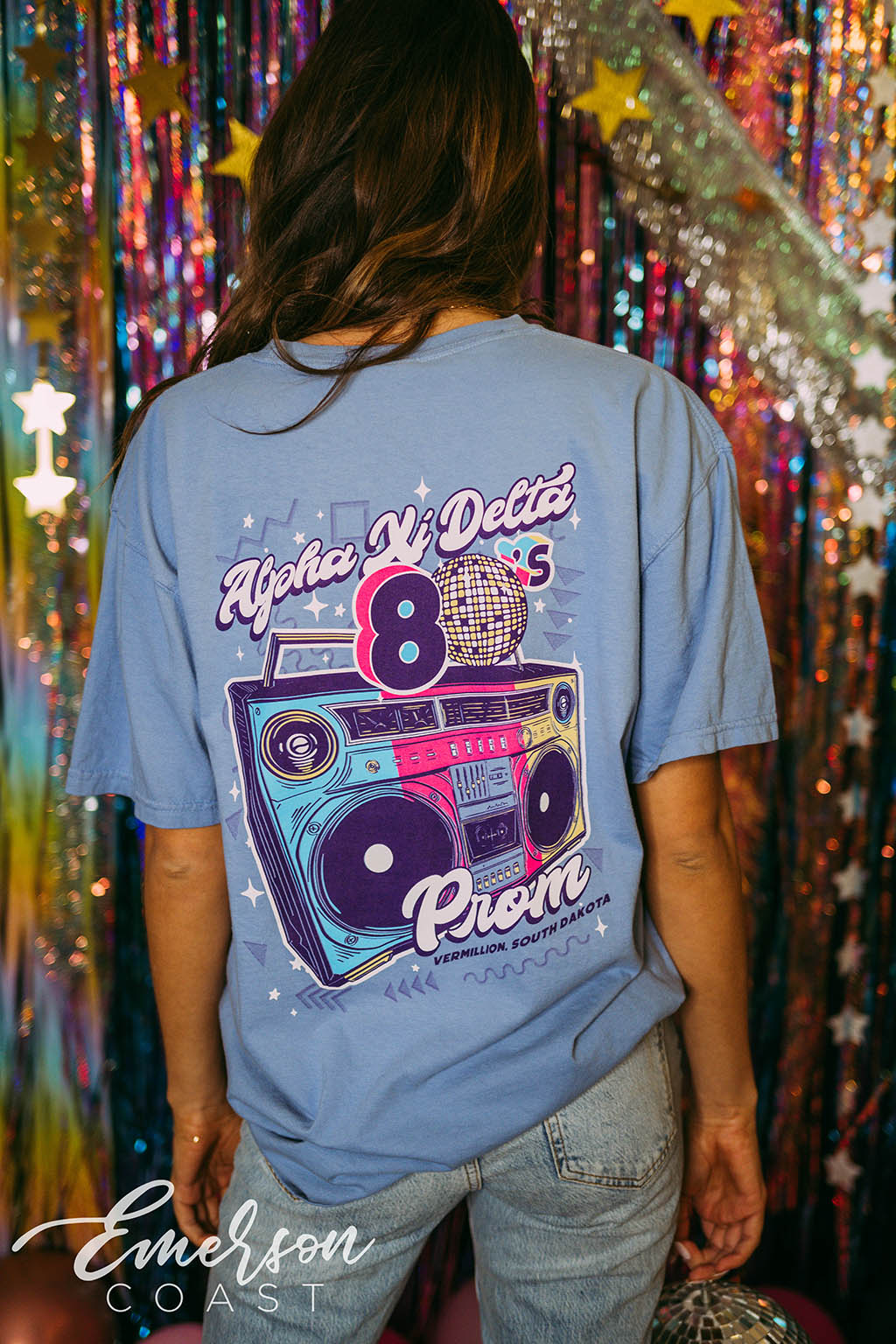 Alpha Xi Delta 80's Prom Tee