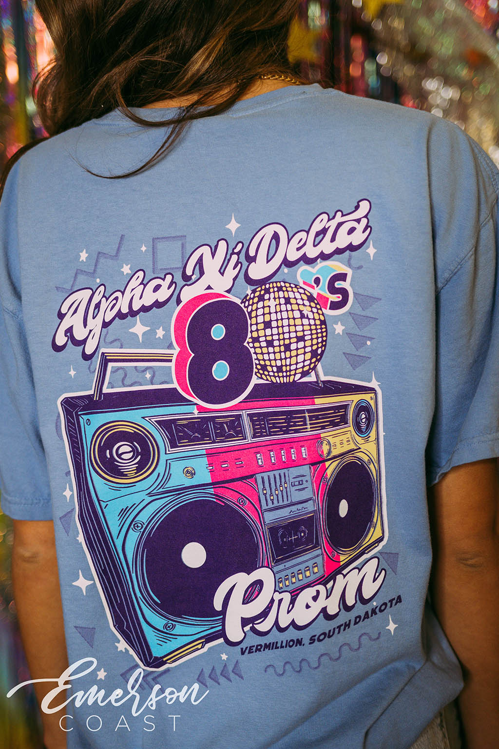 Alpha Xi Delta 80's Prom Tee