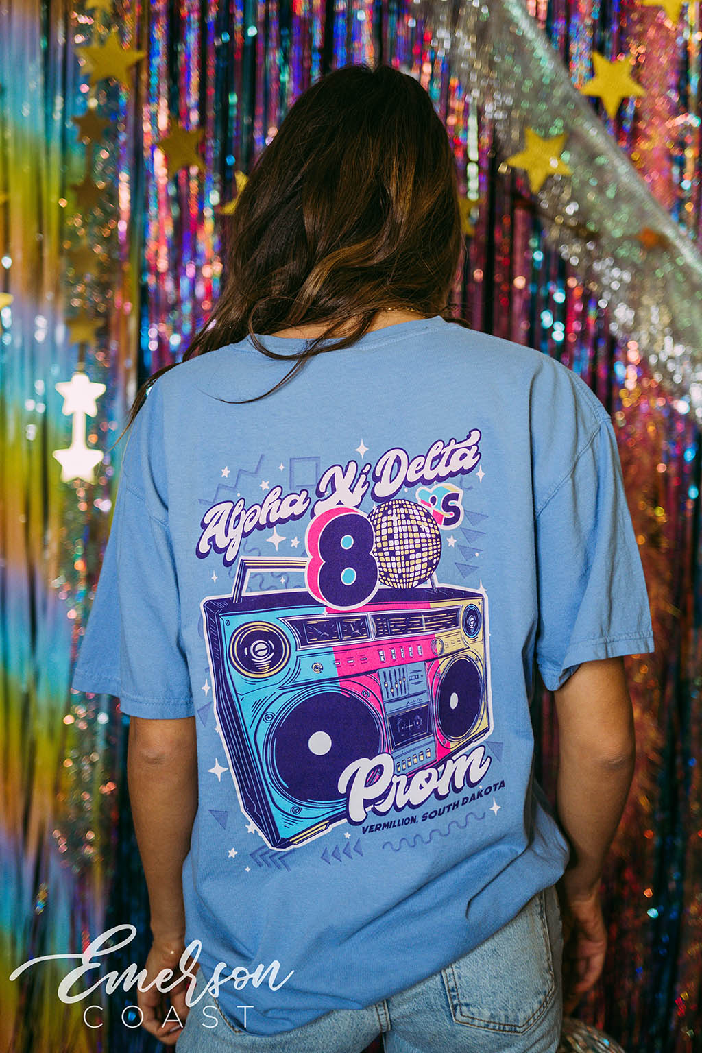 Alpha Xi Delta 80's Prom Tee