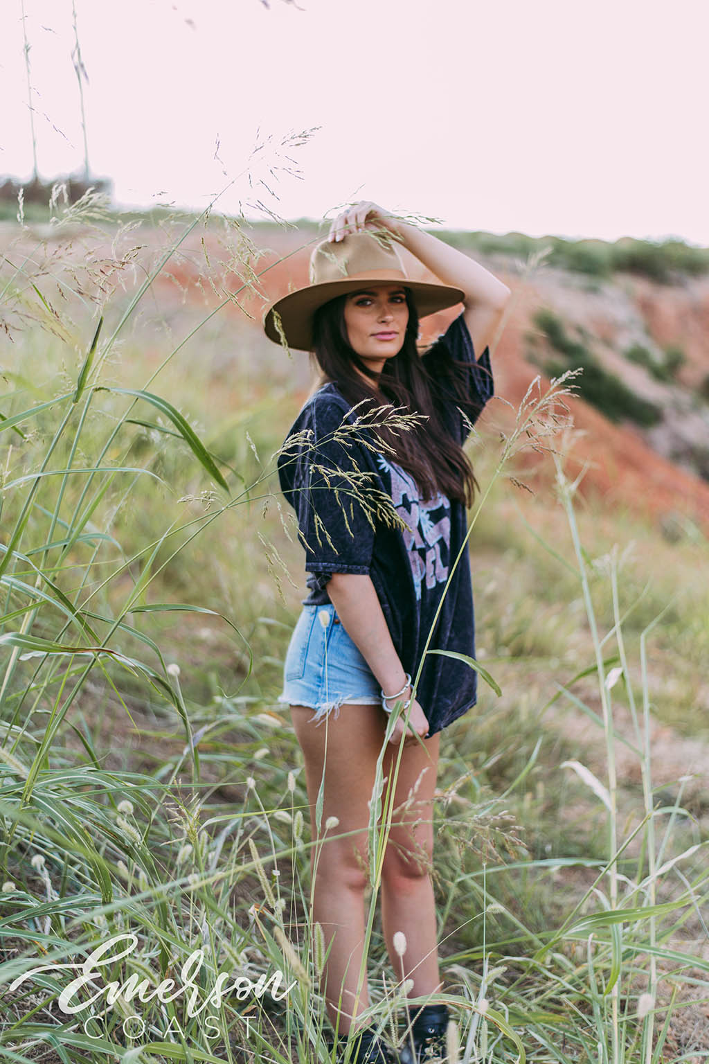 Alpha Xi Delta Floral Mineral Wash Tee