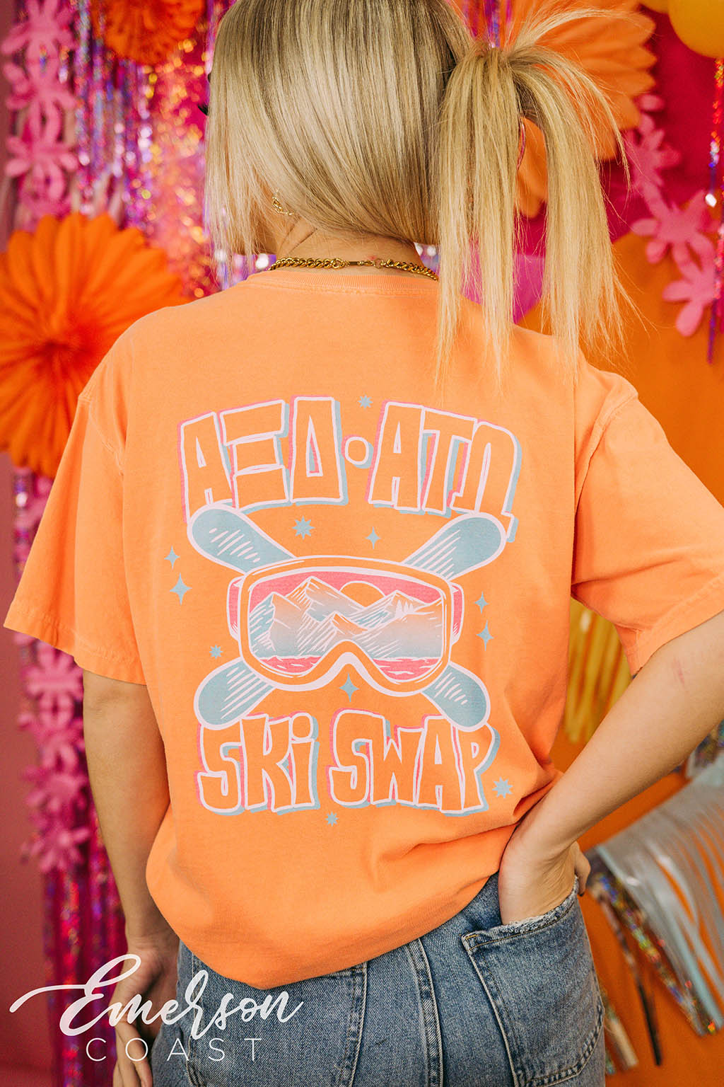 Alpha Xi Delta Function Ski Swap Tee