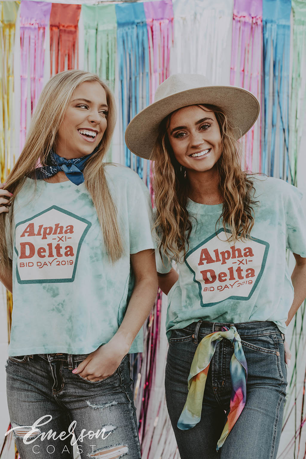 Alpha Xi Delta Tie Dye Bid Day Tshirt