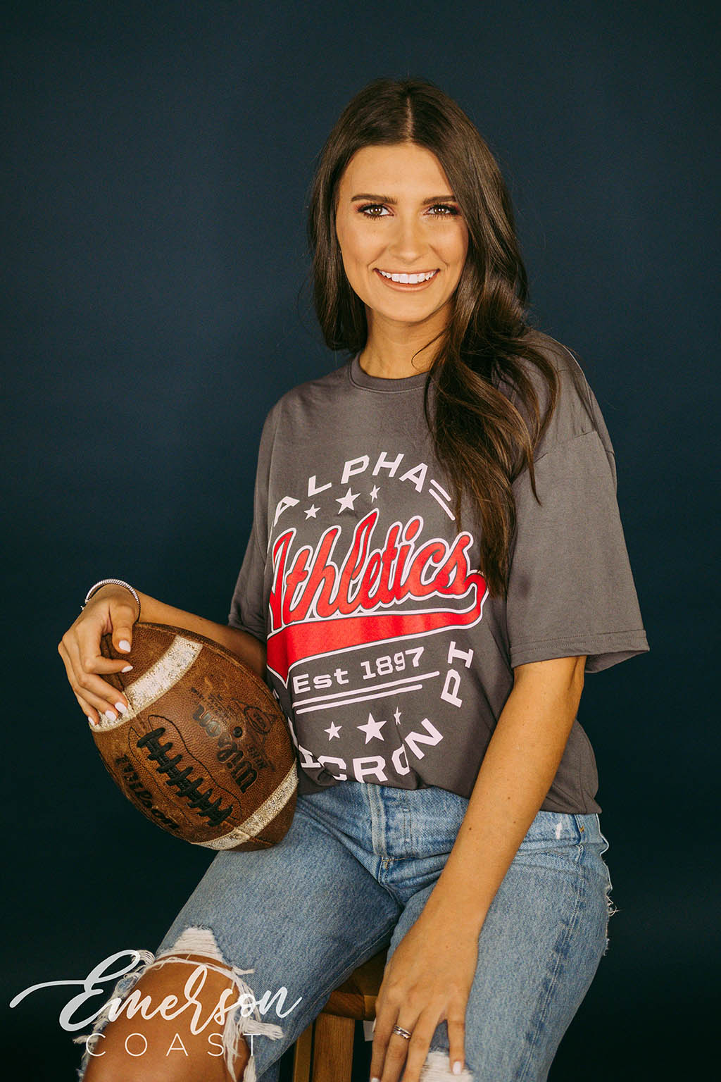 Alpha Omicron Pi Athletics Jersey Tee